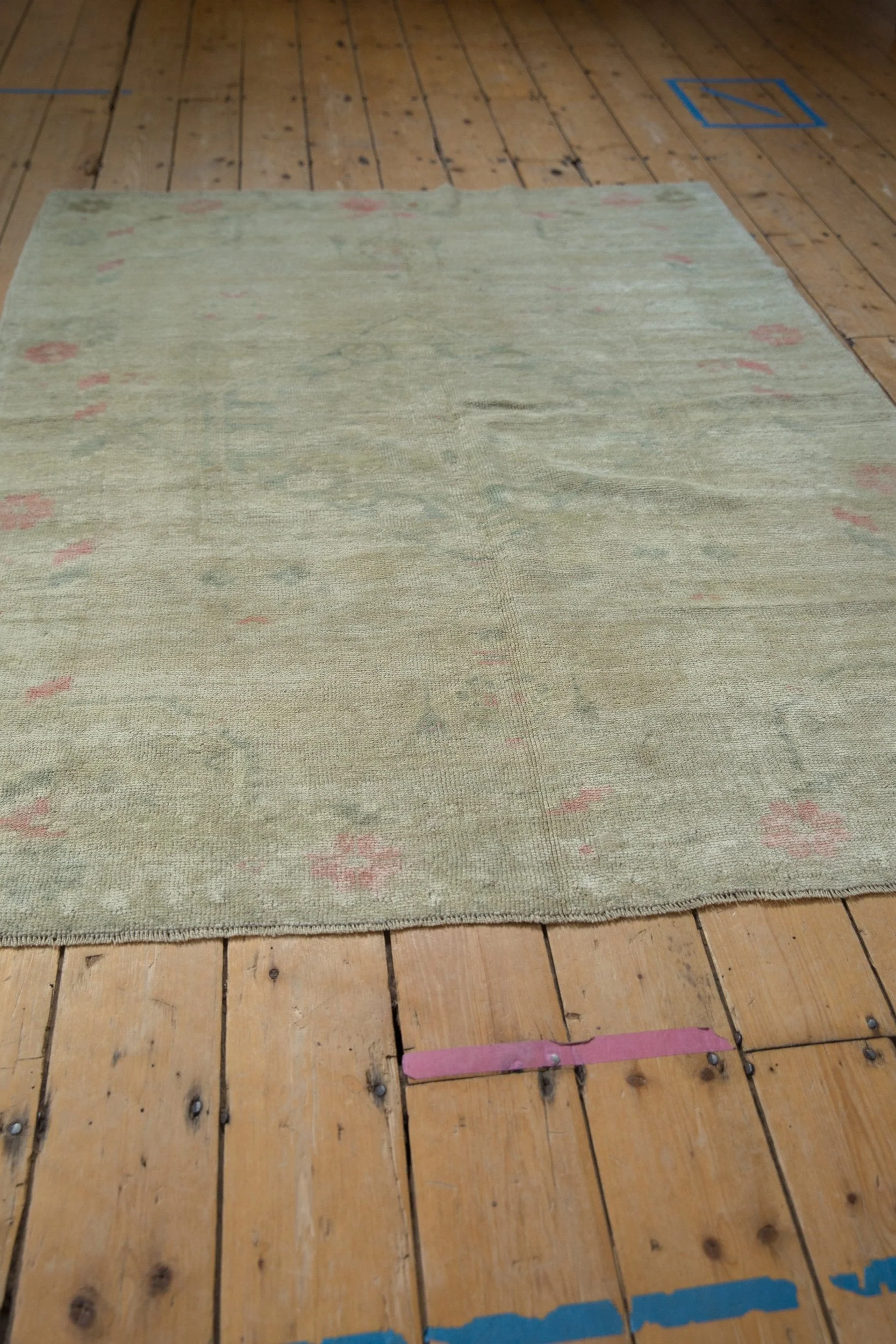 4.5x6 Vintage Distressed Oushak Rug - Image 4