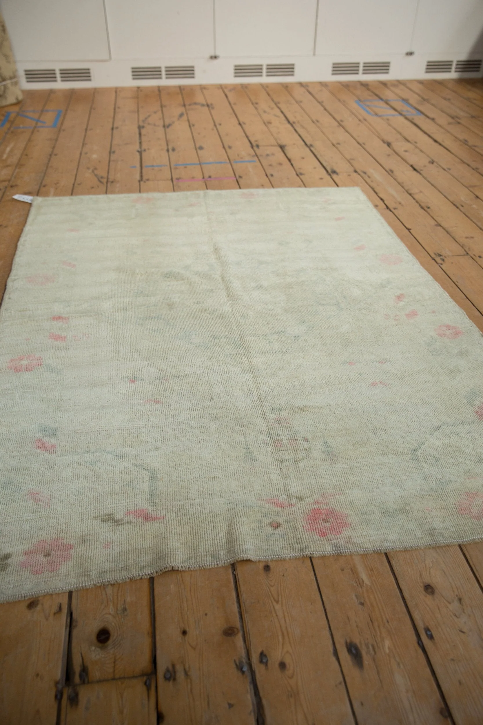 4.5x6 Vintage Distressed Oushak Rug - Image 6