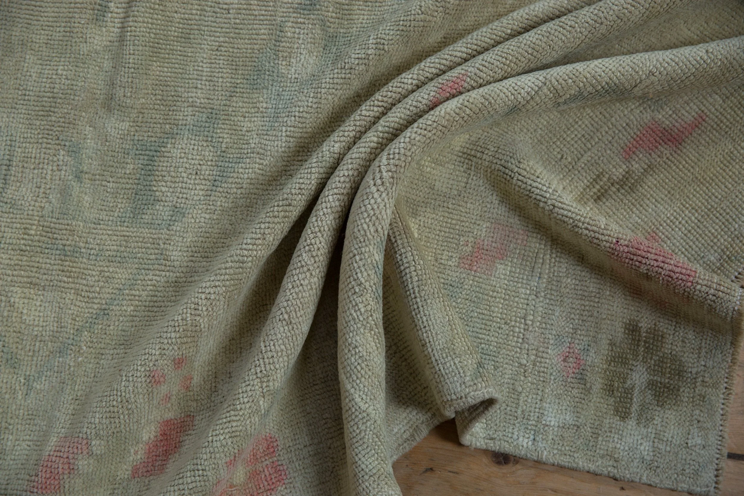 4.5x6 Vintage Distressed Oushak Rug - Image 8