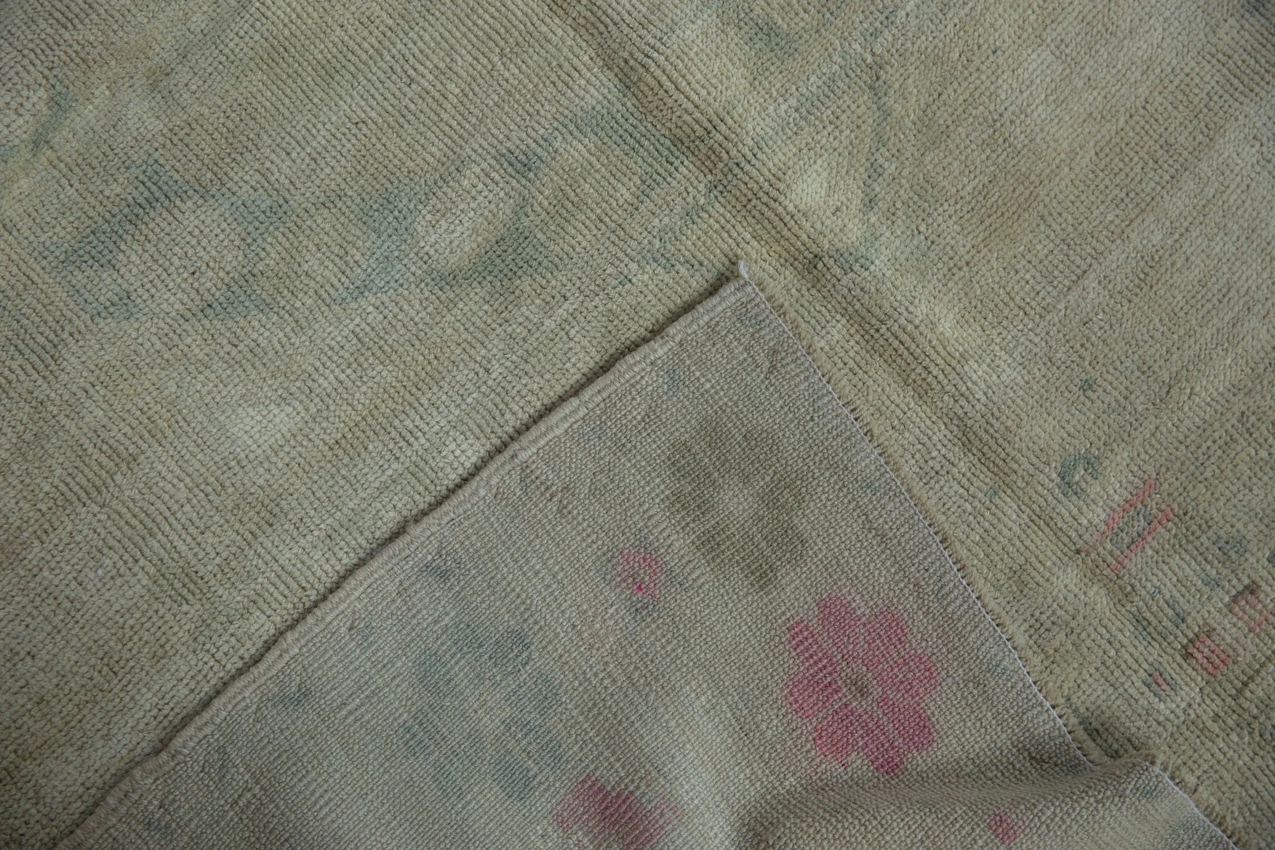 4.5x6 Vintage Distressed Oushak Rug - Image 9