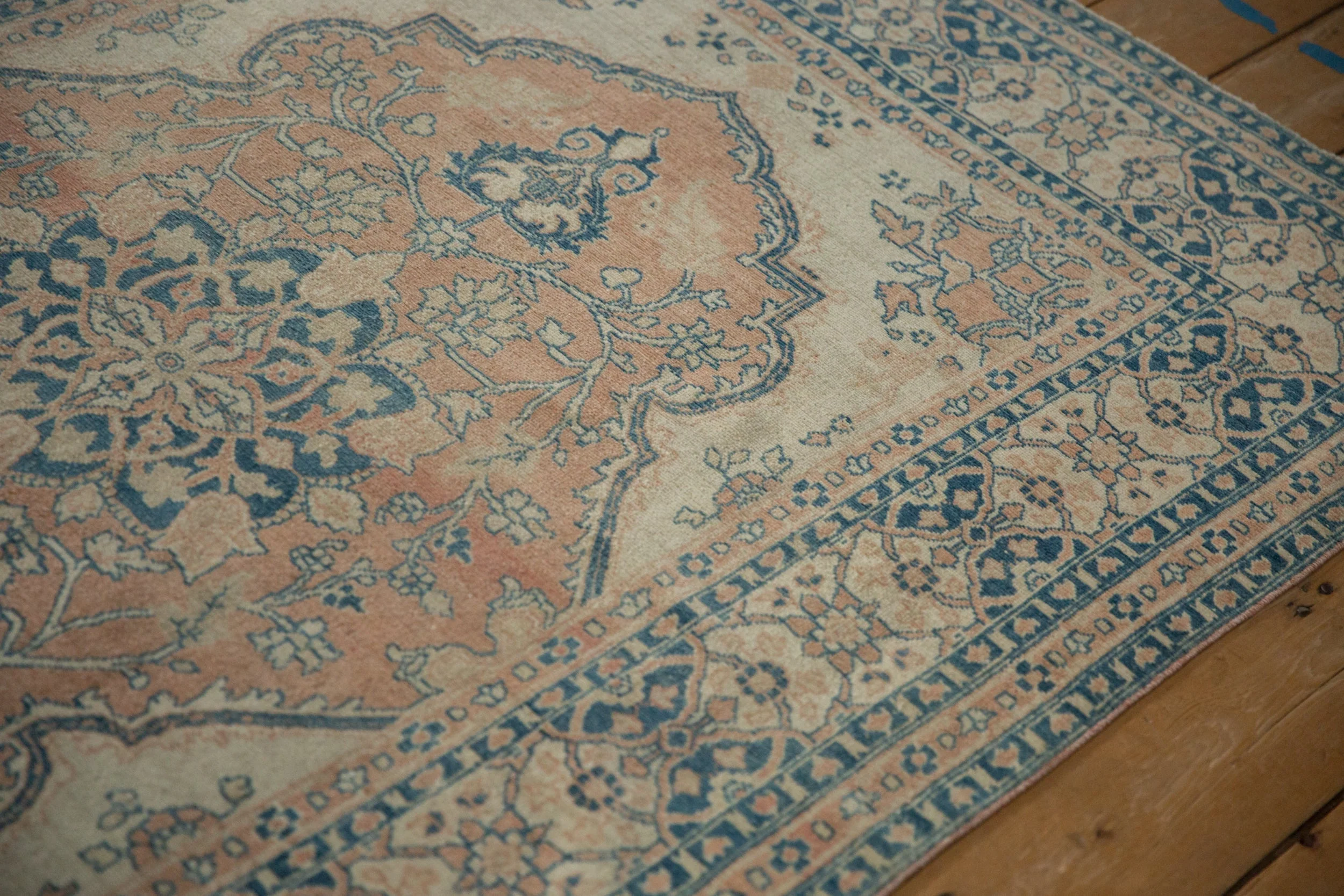 4.5x6 Vintage Distressed Tabriz Rug - Image 6