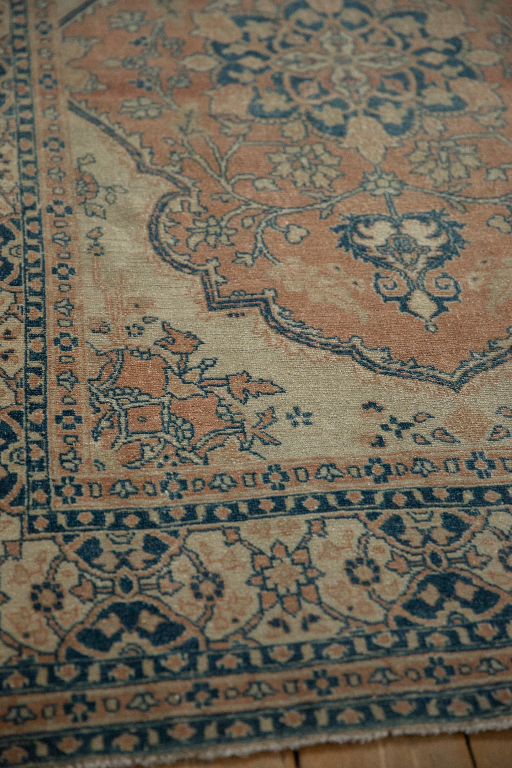 4.5x6 Vintage Distressed Tabriz Rug - Image 8