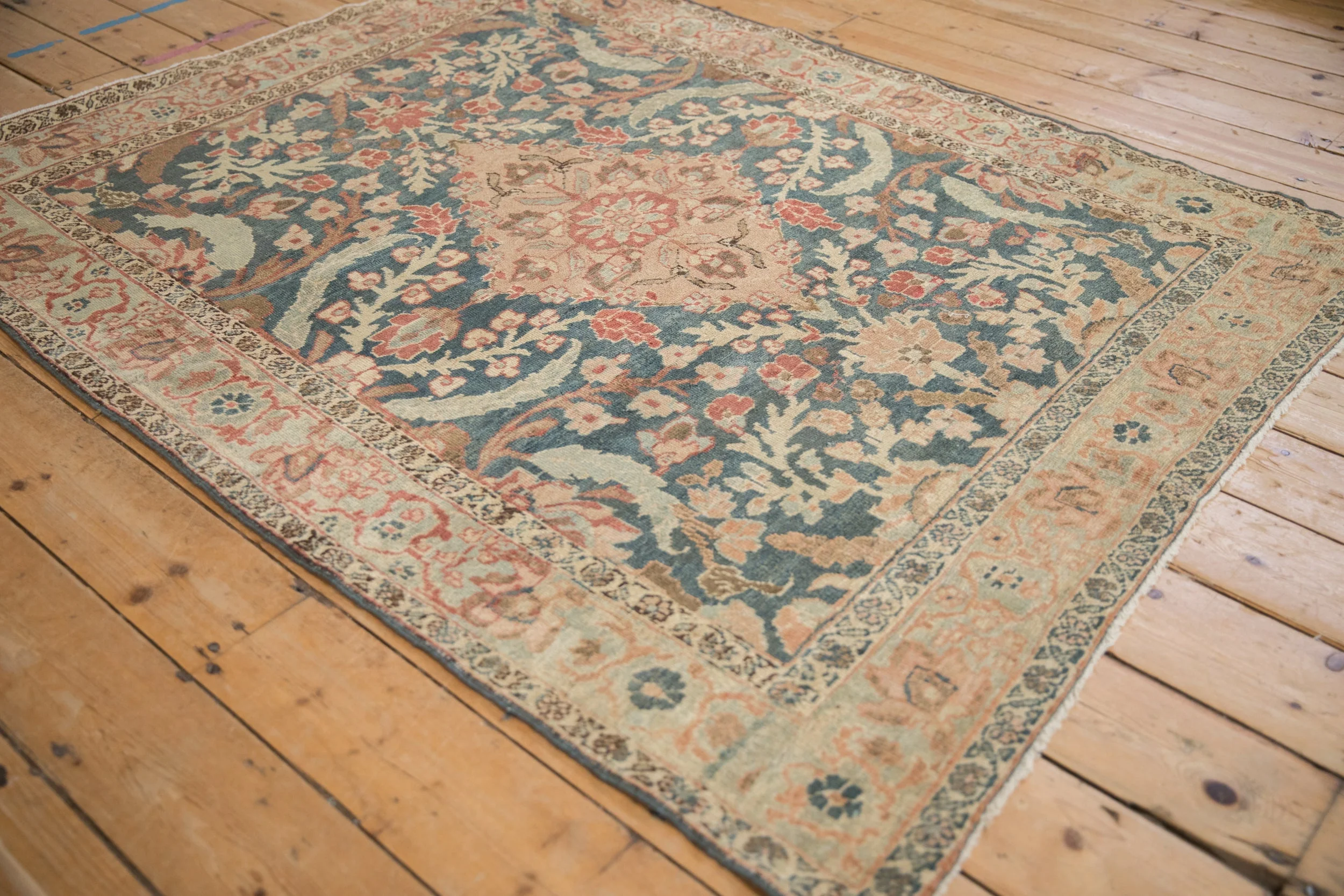 4.5x6 Vintage Distressed Tabriz Rug - Image 4