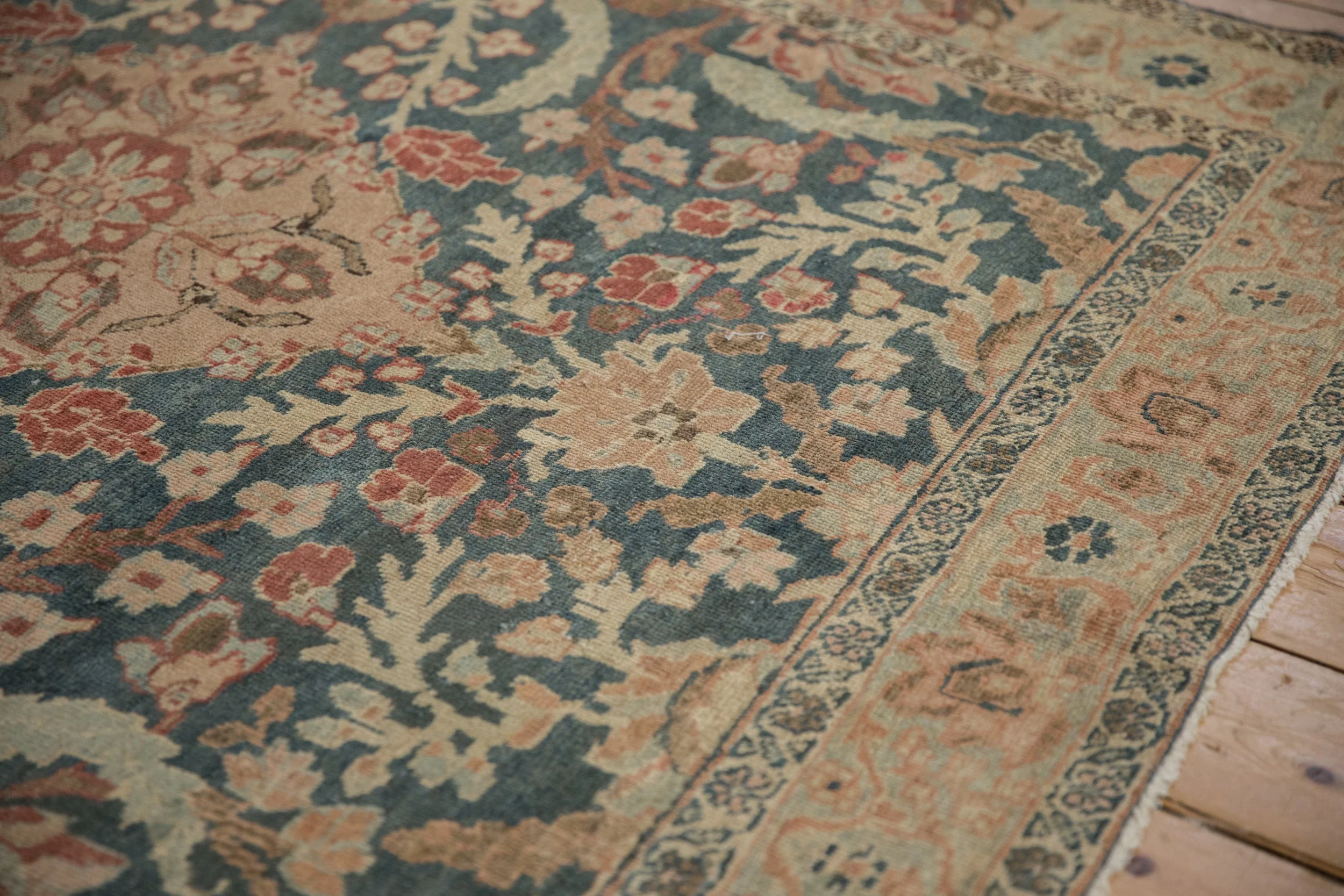 4.5x6 Vintage Distressed Tabriz Rug - Image 5