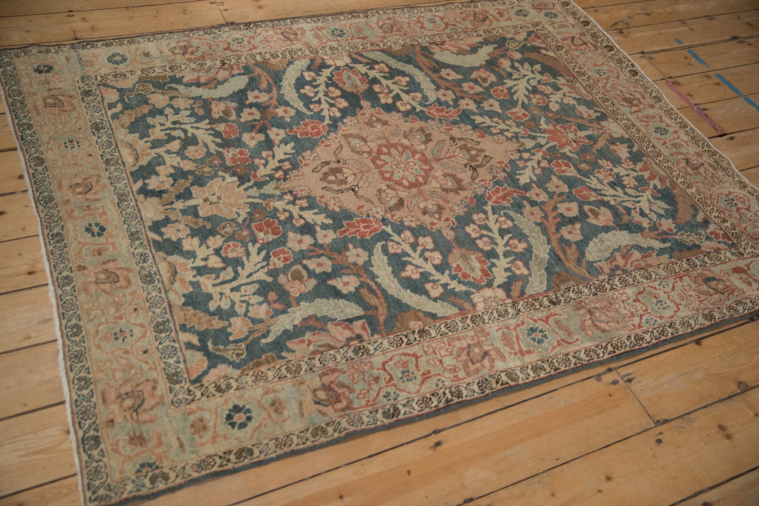 4.5x6 Vintage Distressed Tabriz Rug - Image 6