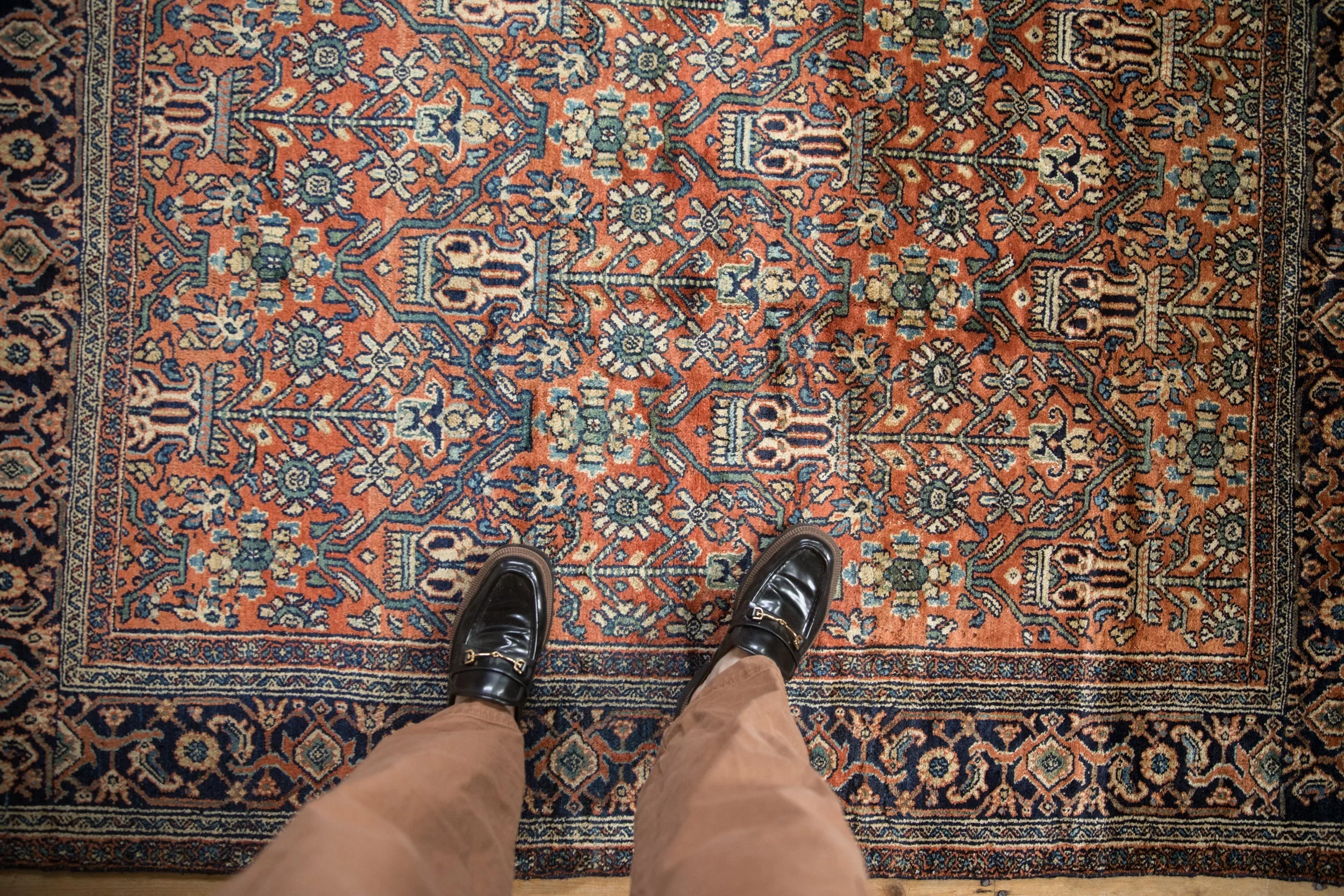 4.5x6 Vintage Fine Bibikabad Rug - Image 2