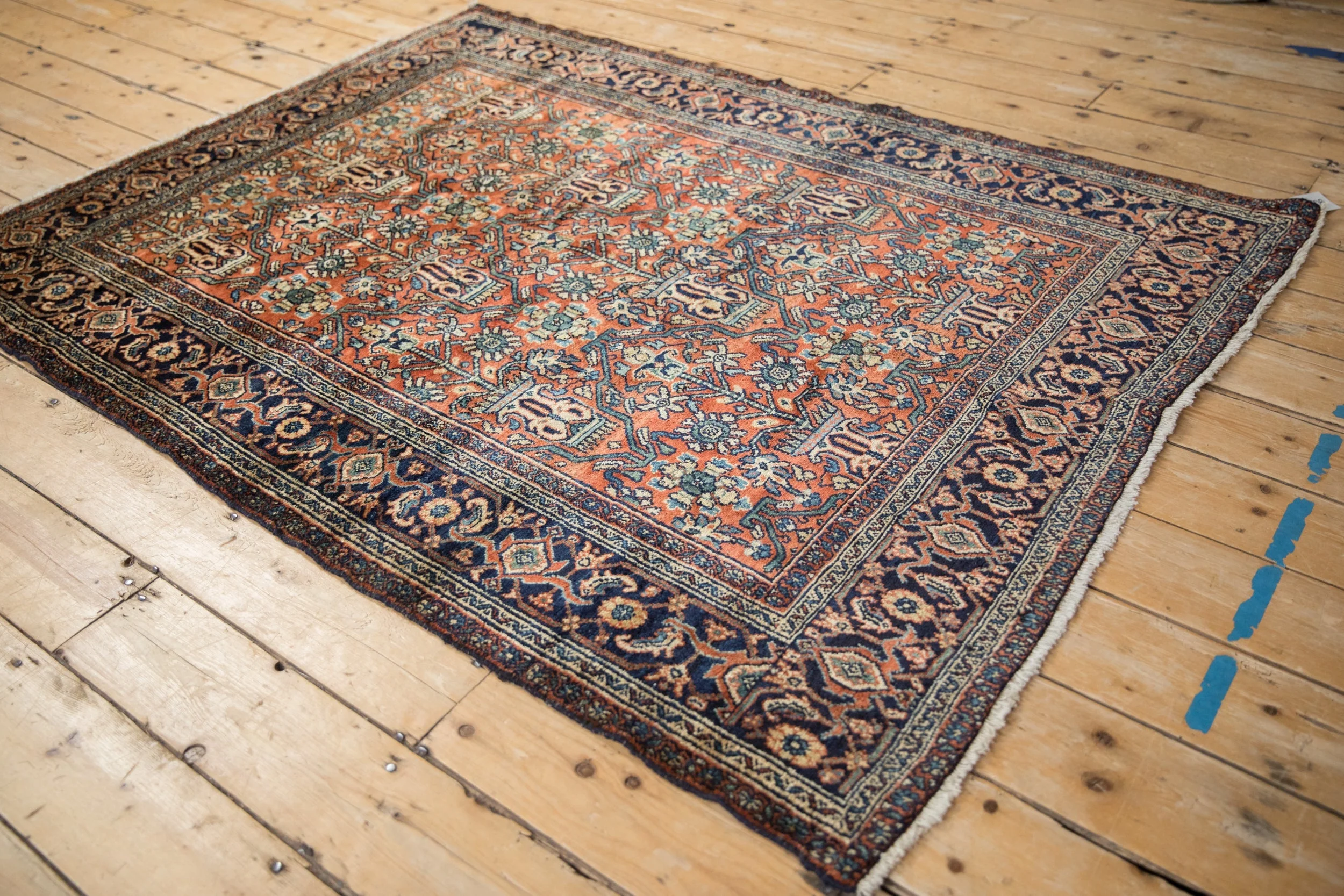 4.5x6 Vintage Fine Bibikabad Rug - Image 7