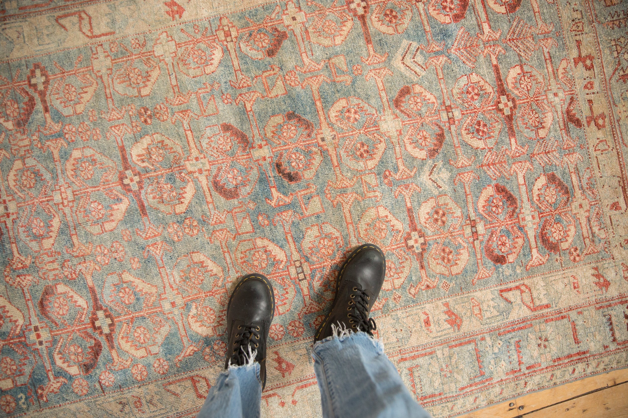 4.5x6 Vintage Fine Distressed Mehriban Rug - Image 2