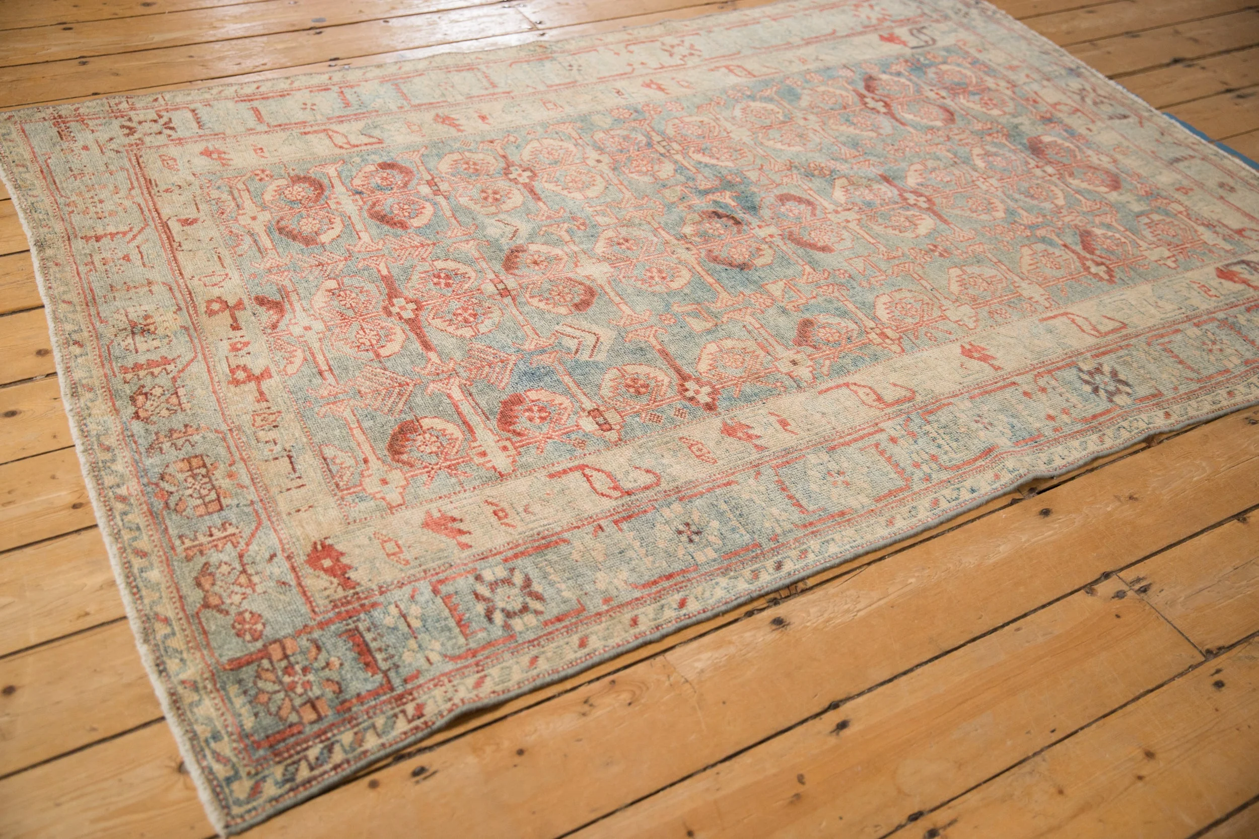4.5x6 Vintage Fine Distressed Mehriban Rug - Image 5