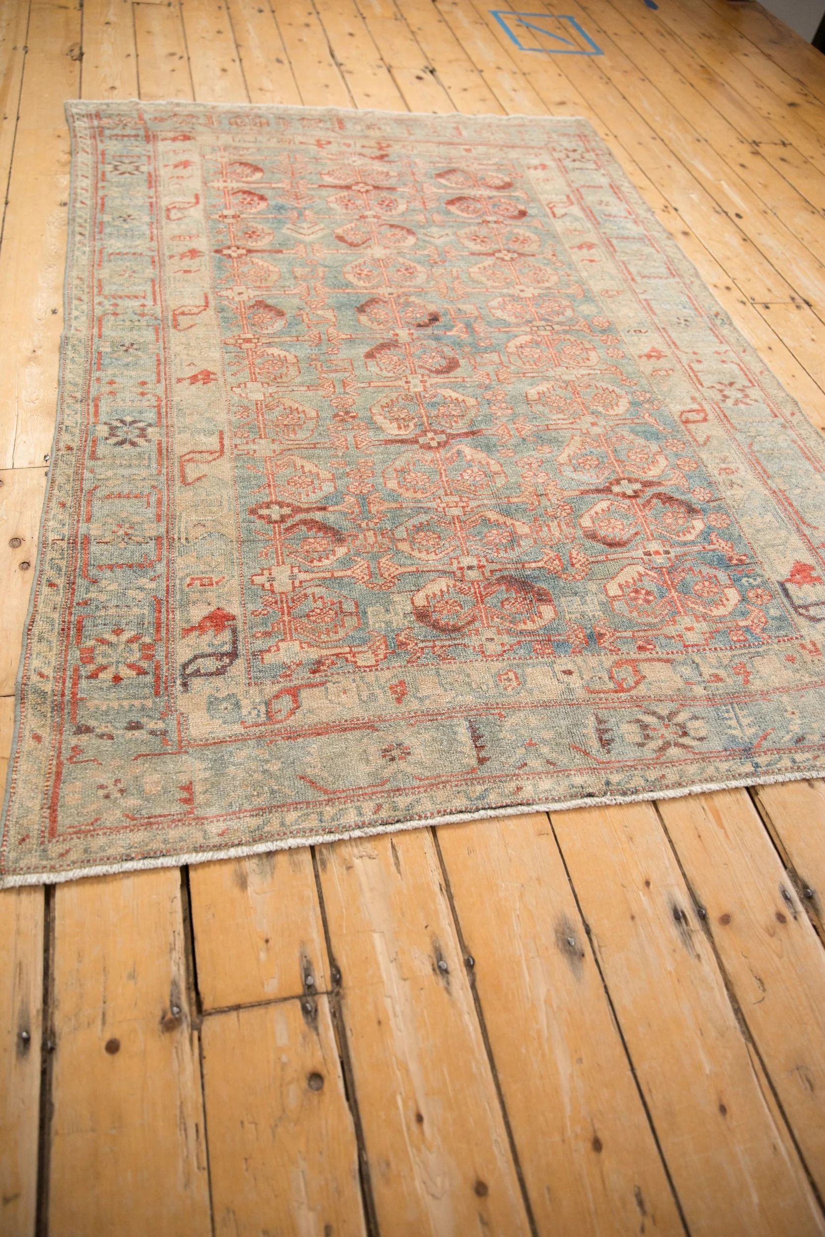 4.5x6 Vintage Fine Distressed Mehriban Rug - Image 7