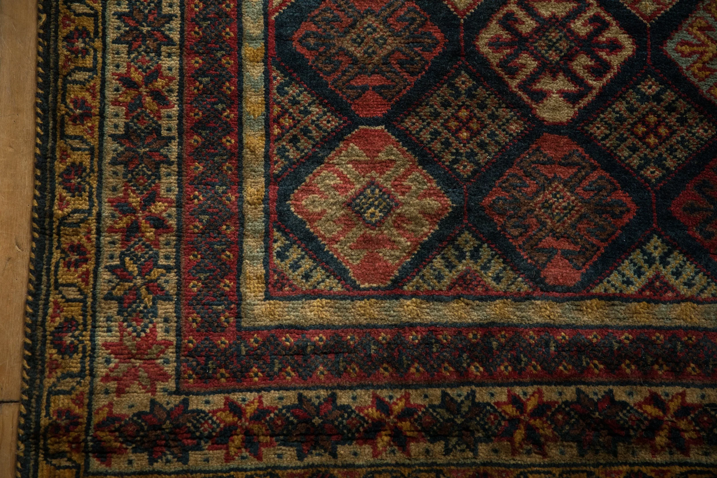 4.5x6 Vintage Indian Jaff Kurd Design Rug - Image 11