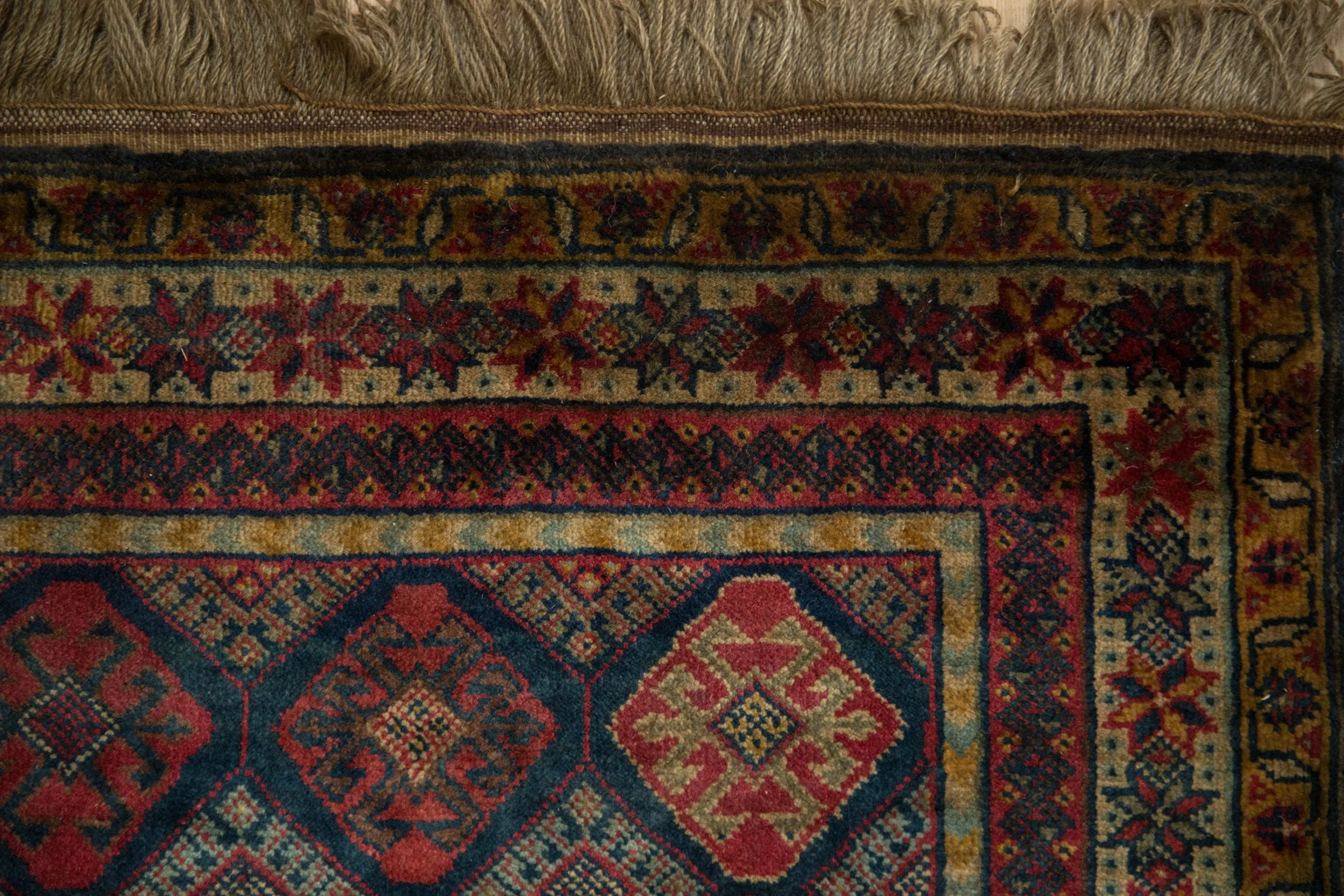 4.5x6 Vintage Indian Jaff Kurd Design Rug - Image 12