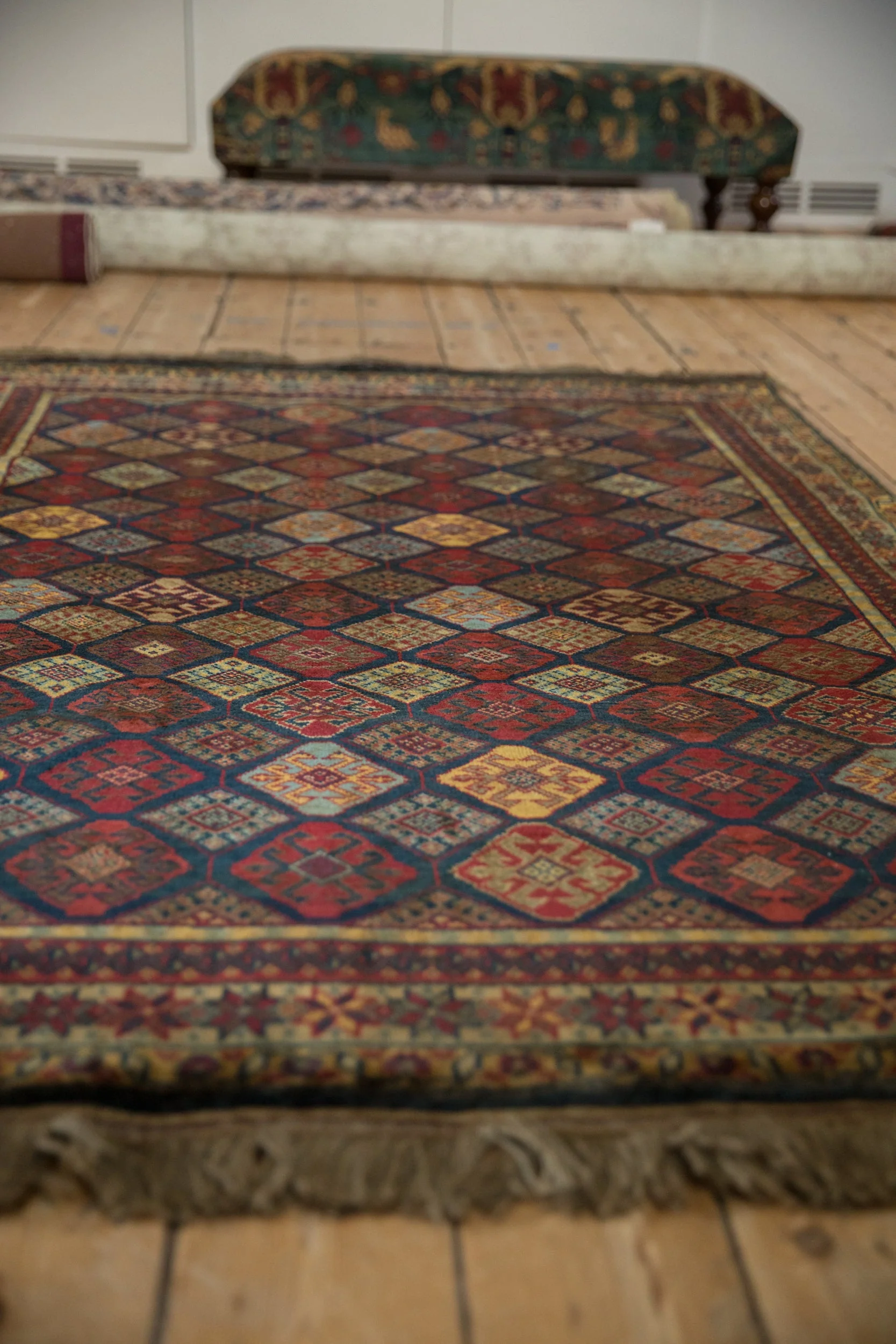 4.5x6 Vintage Indian Jaff Kurd Design Rug - Image 4