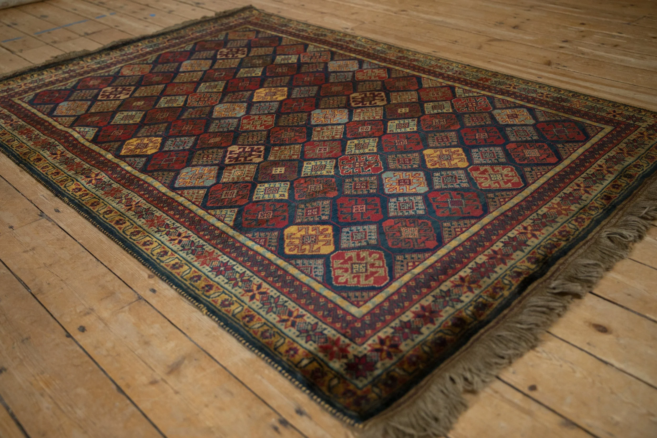 4.5x6 Vintage Indian Jaff Kurd Design Rug - Image 5