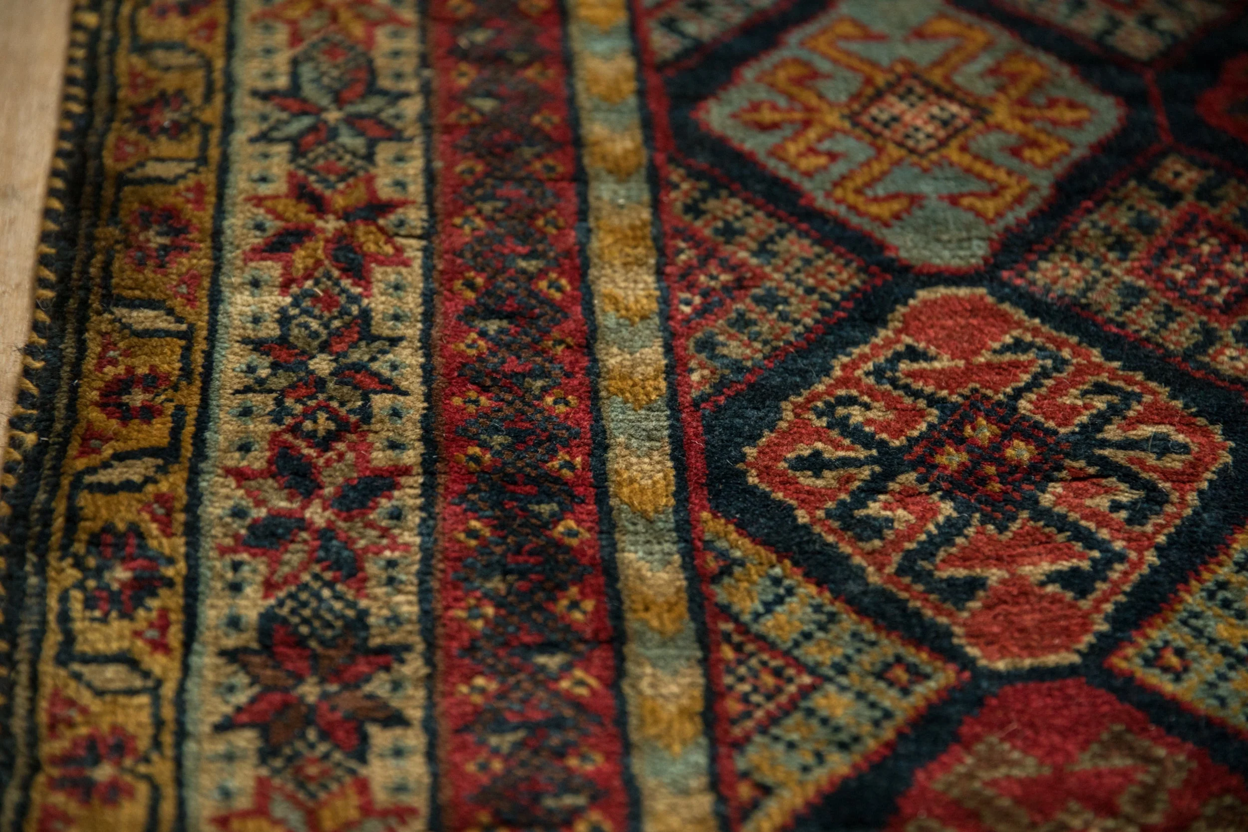 4.5x6 Vintage Indian Jaff Kurd Design Rug - Image 9