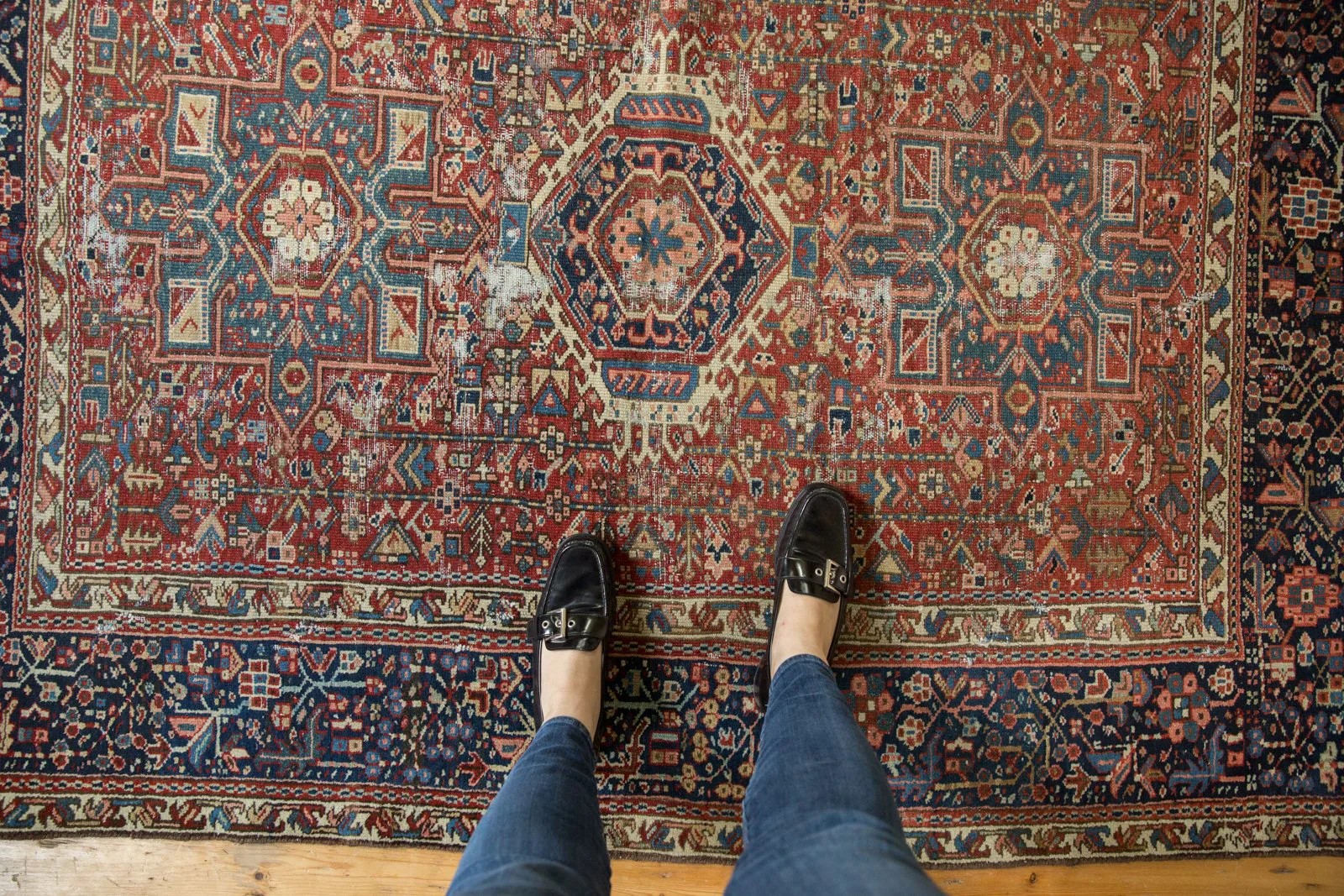 4.5x6 Vintage Karaja Rug - Image 2