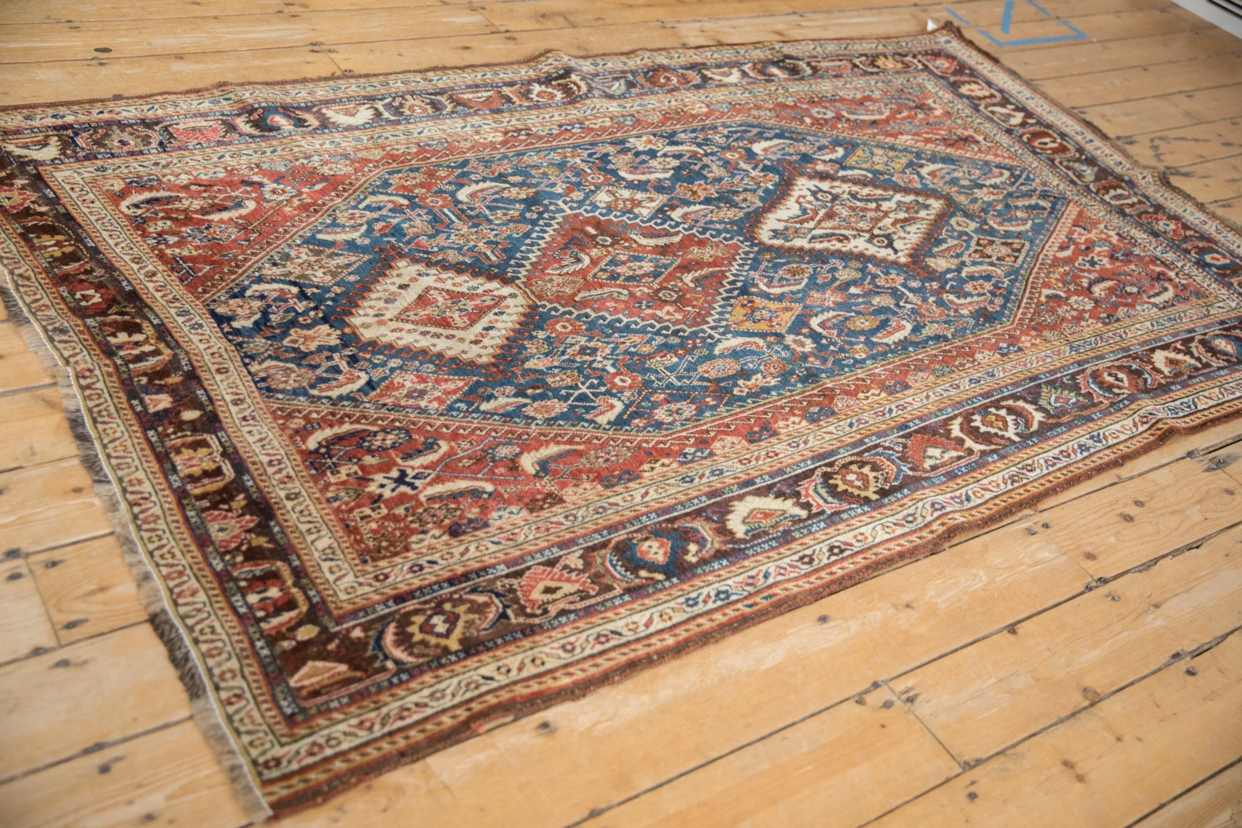 4.5x7.5 Antique Fine Qashqai Rug - Image 6