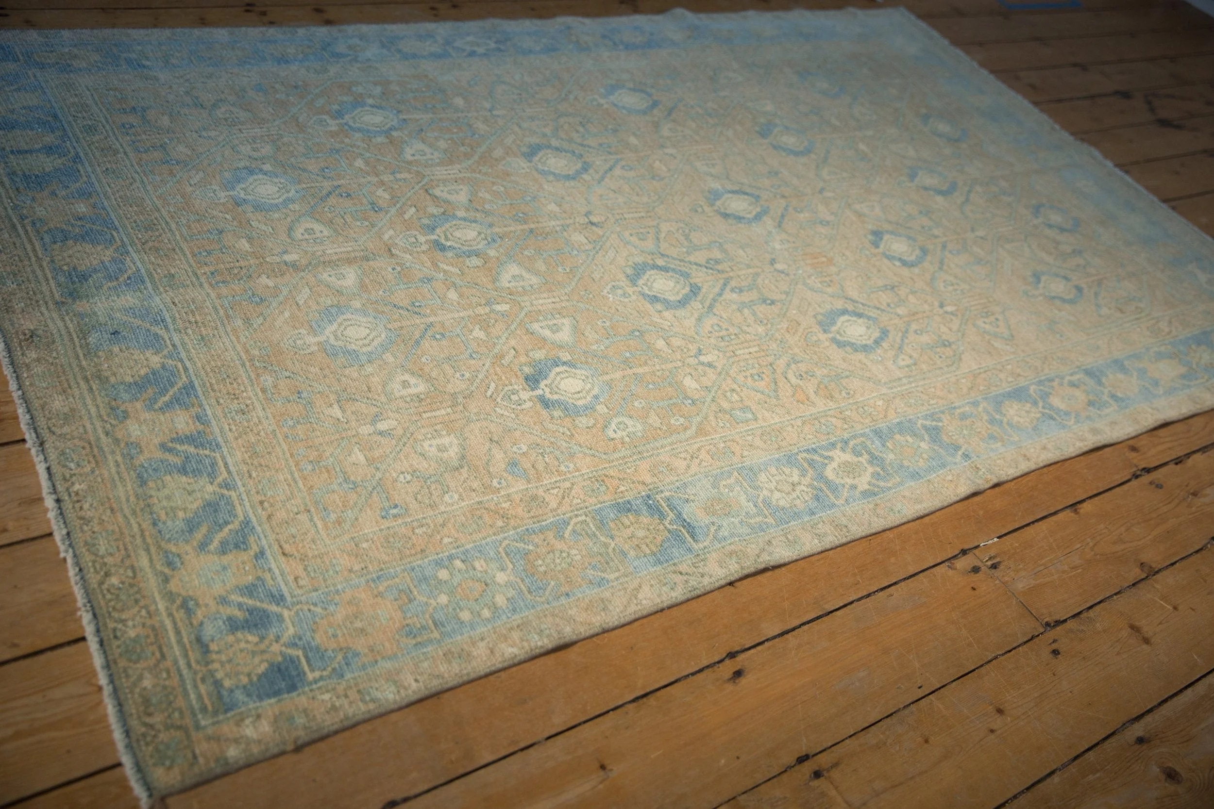 4.5x7.5 Vintage Distressed Hamadan Rug - Image 5