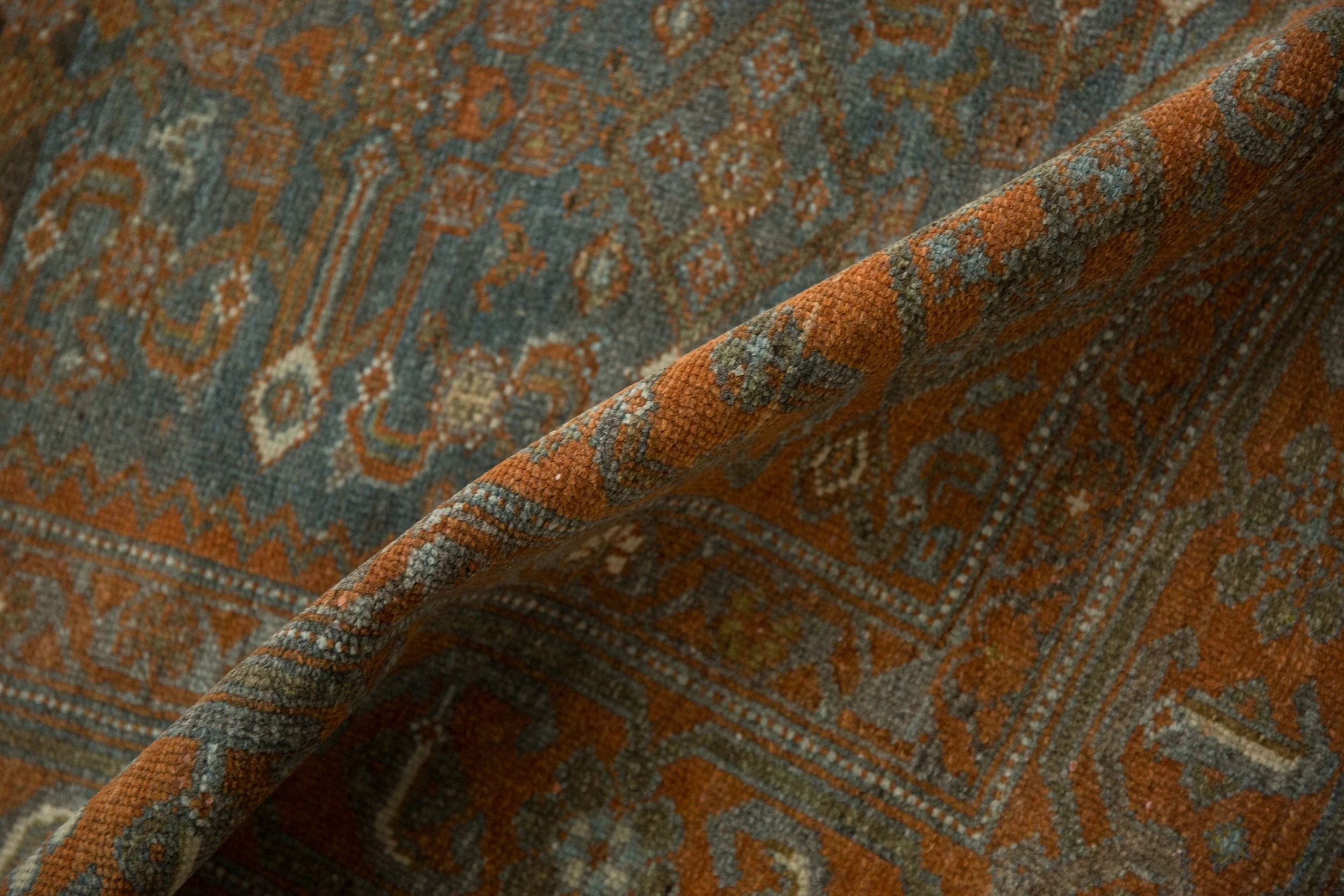 4.5x7.5 Vintage Distressed Malayer Rug - Image 11