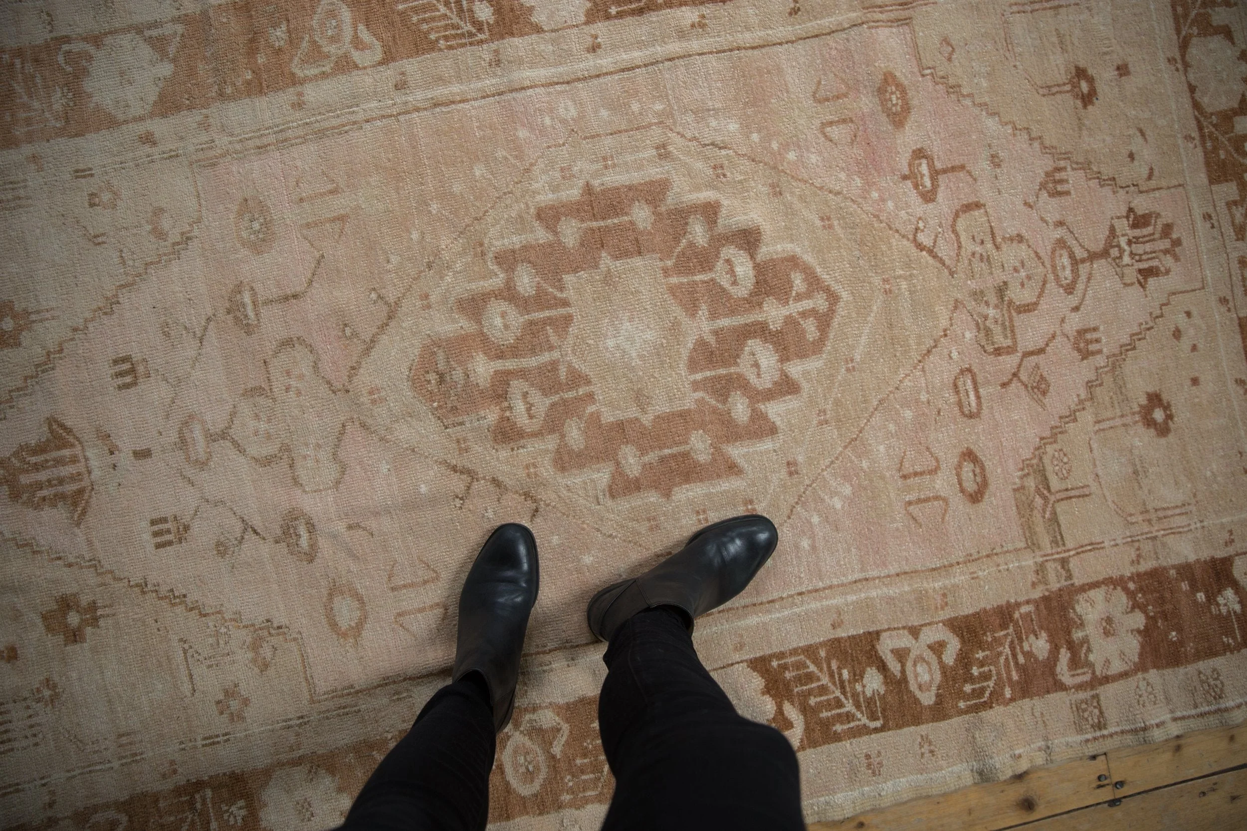 4.5x7.5 Vintage Distressed Oushak Rug - Image 2