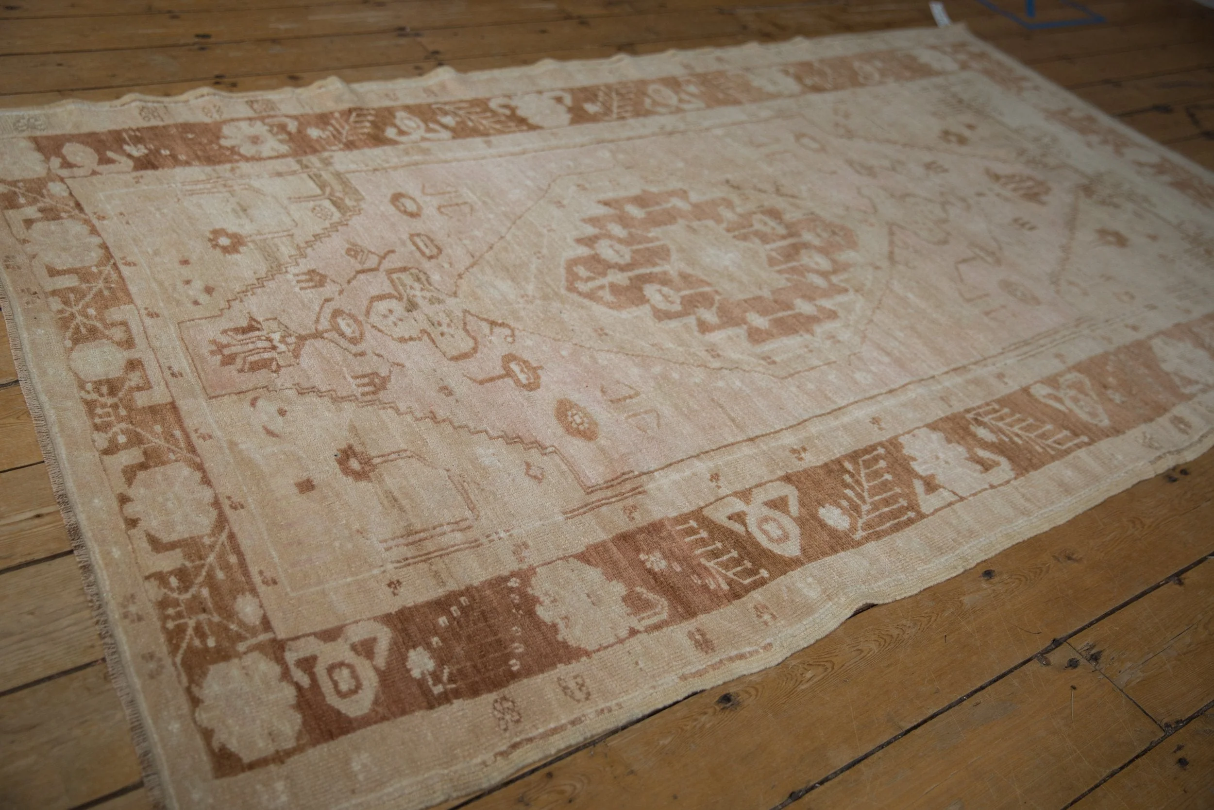 4.5x7.5 Vintage Distressed Oushak Rug - Image 7