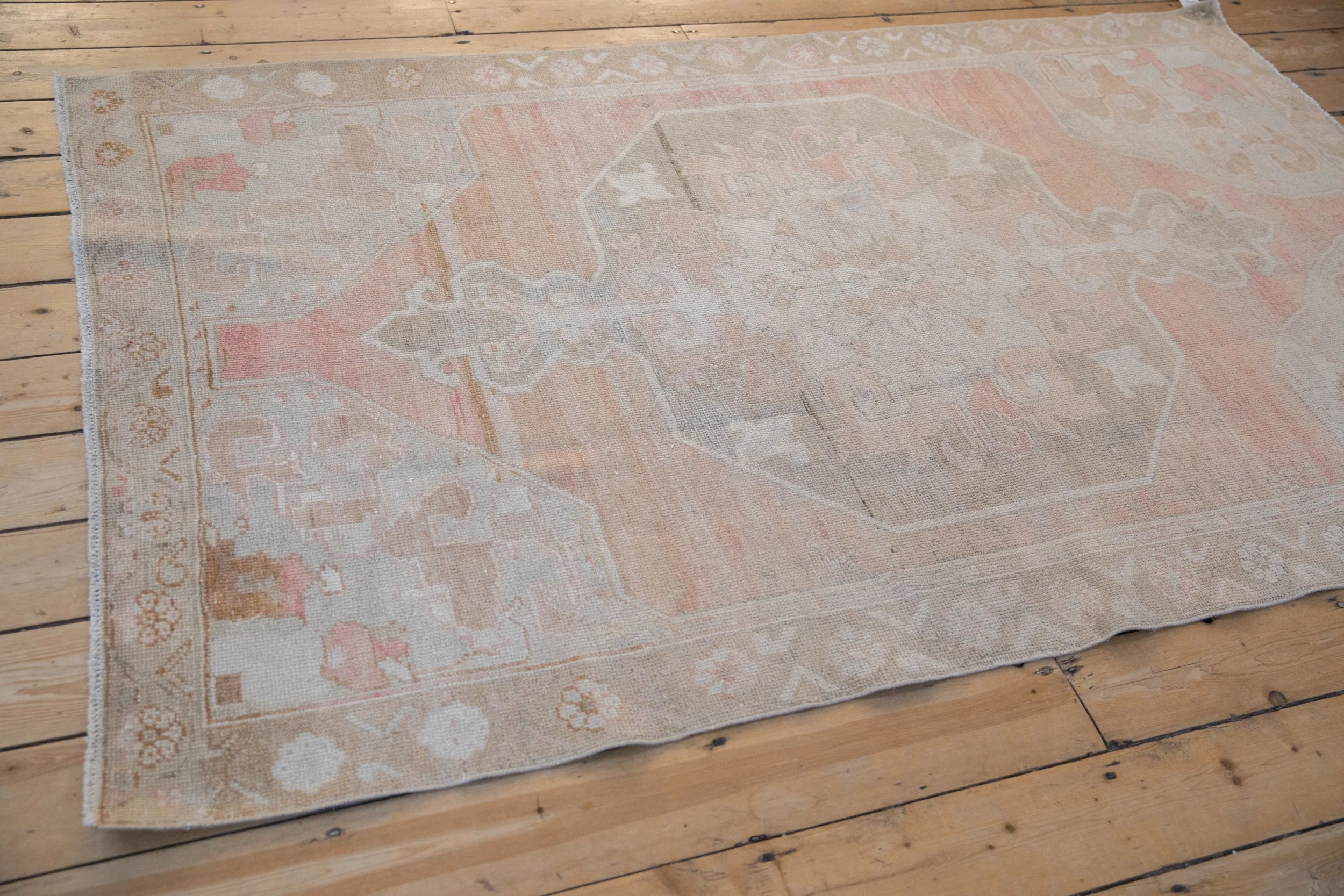 4.5x7.5 Vintage Distressed Oushak Rug - Image 7