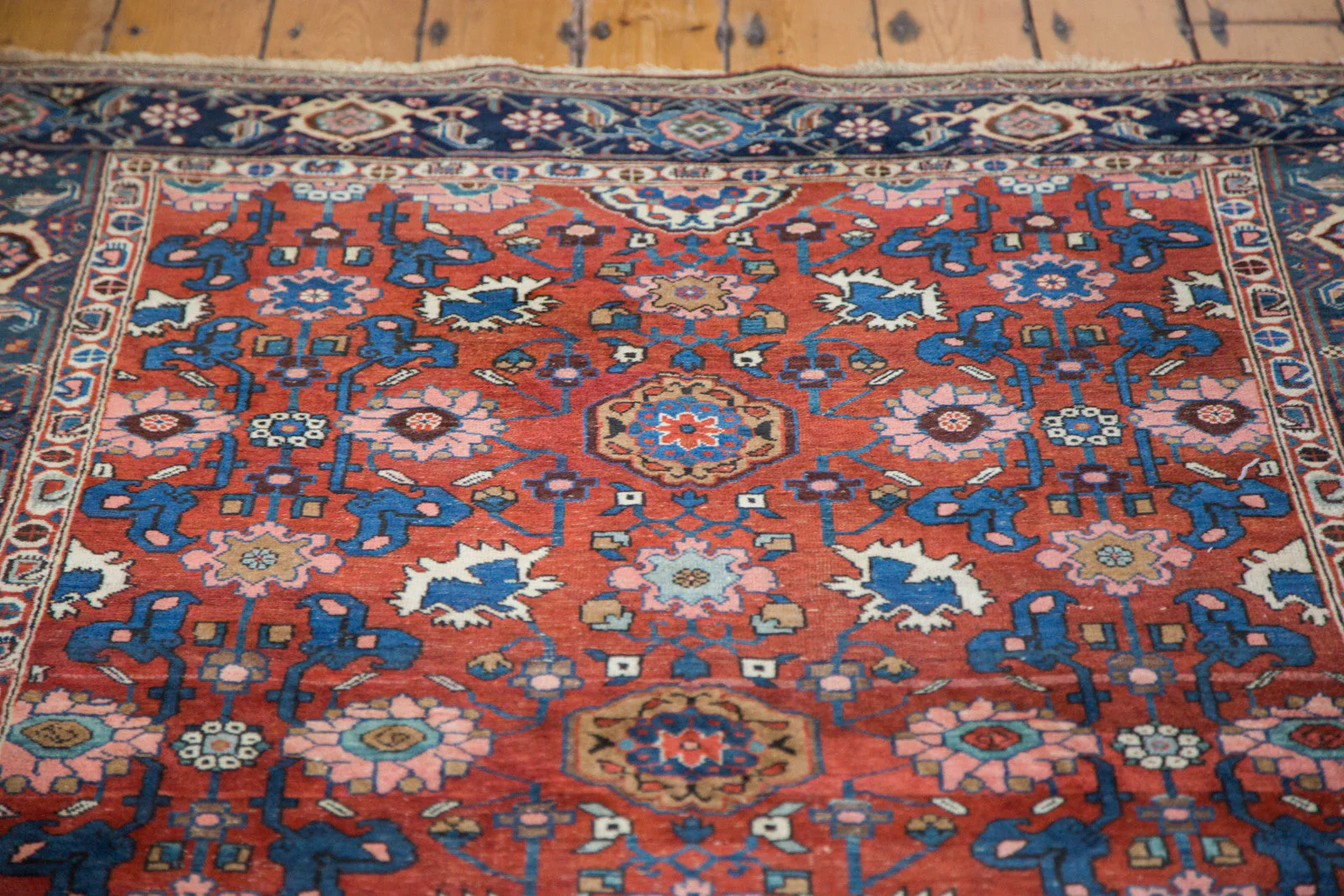 4.5x7 Antique Persian Bijar Area Rug - Image 3