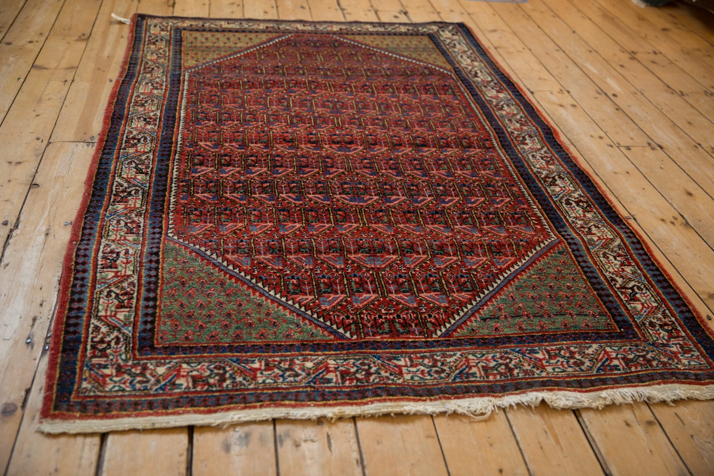4.5x7 Vintage Arak Sarouk Rug - Image 4