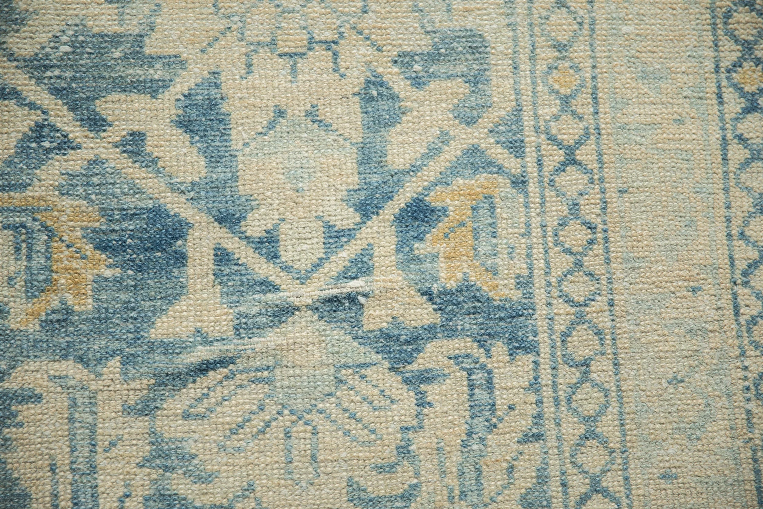 4.5x7 Vintage Distressed Hamadan Rug - Image 13