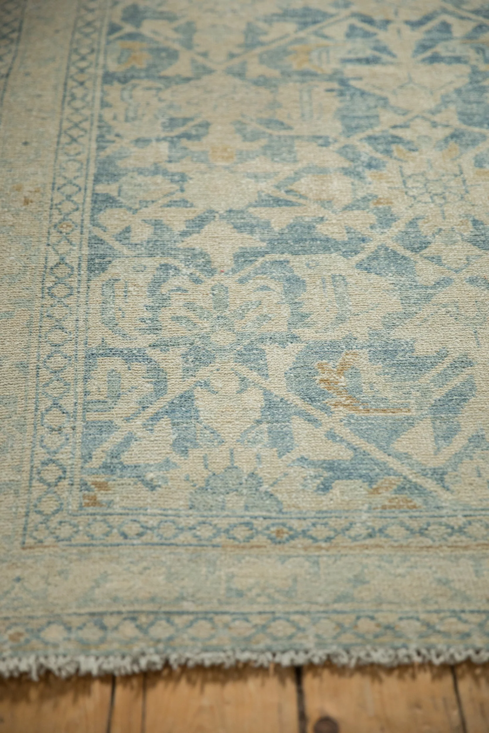 4.5x7 Vintage Distressed Hamadan Rug - Image 8