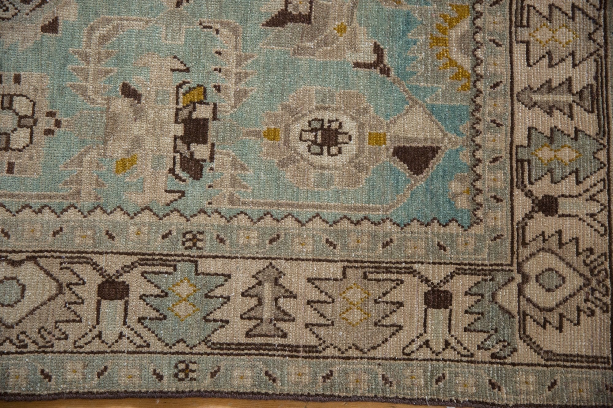 4.5x7 Vintage Distressed Hamadan Rug - Image 6