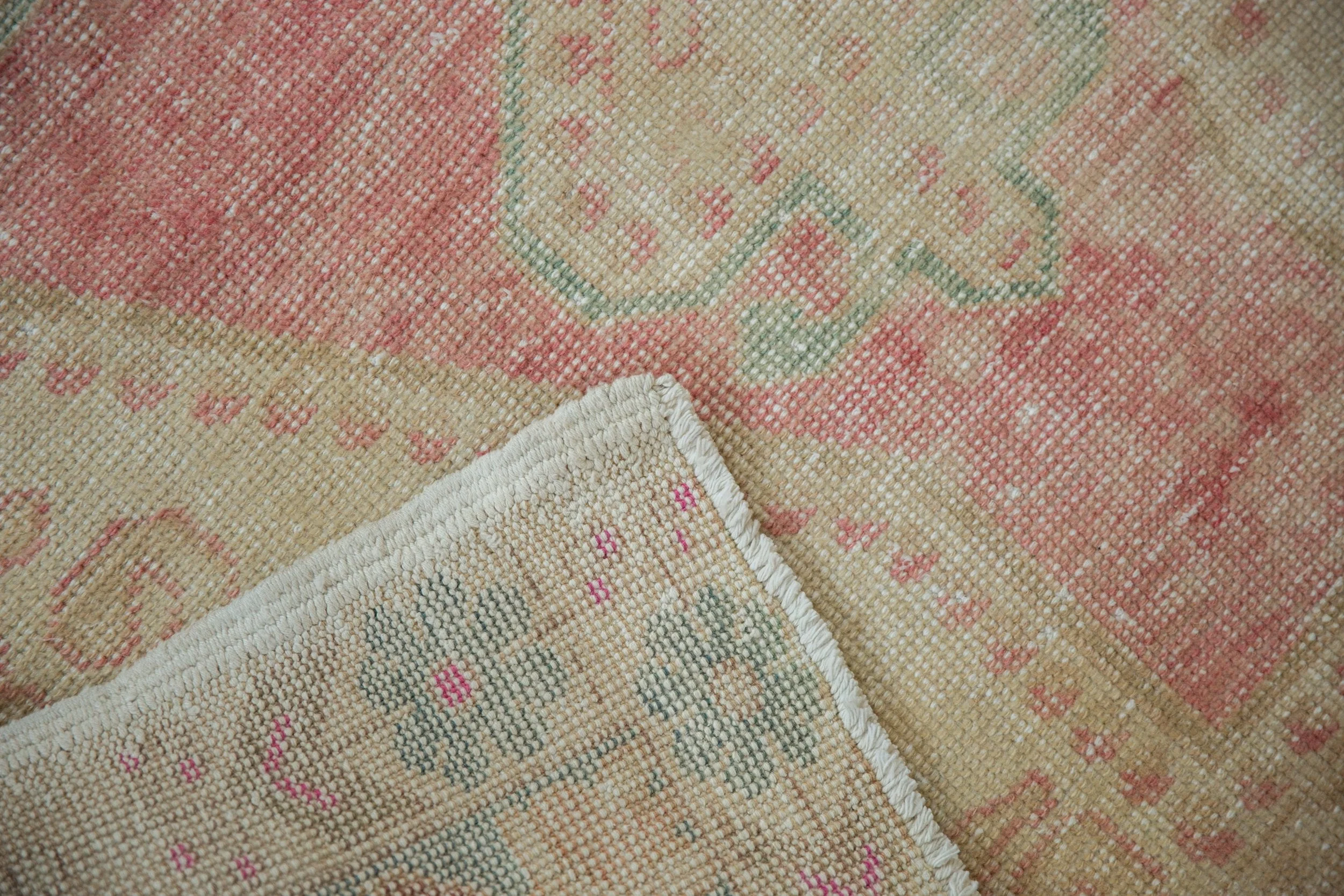 4.5x7 Vintage Distressed Oushak Rug - Image 10
