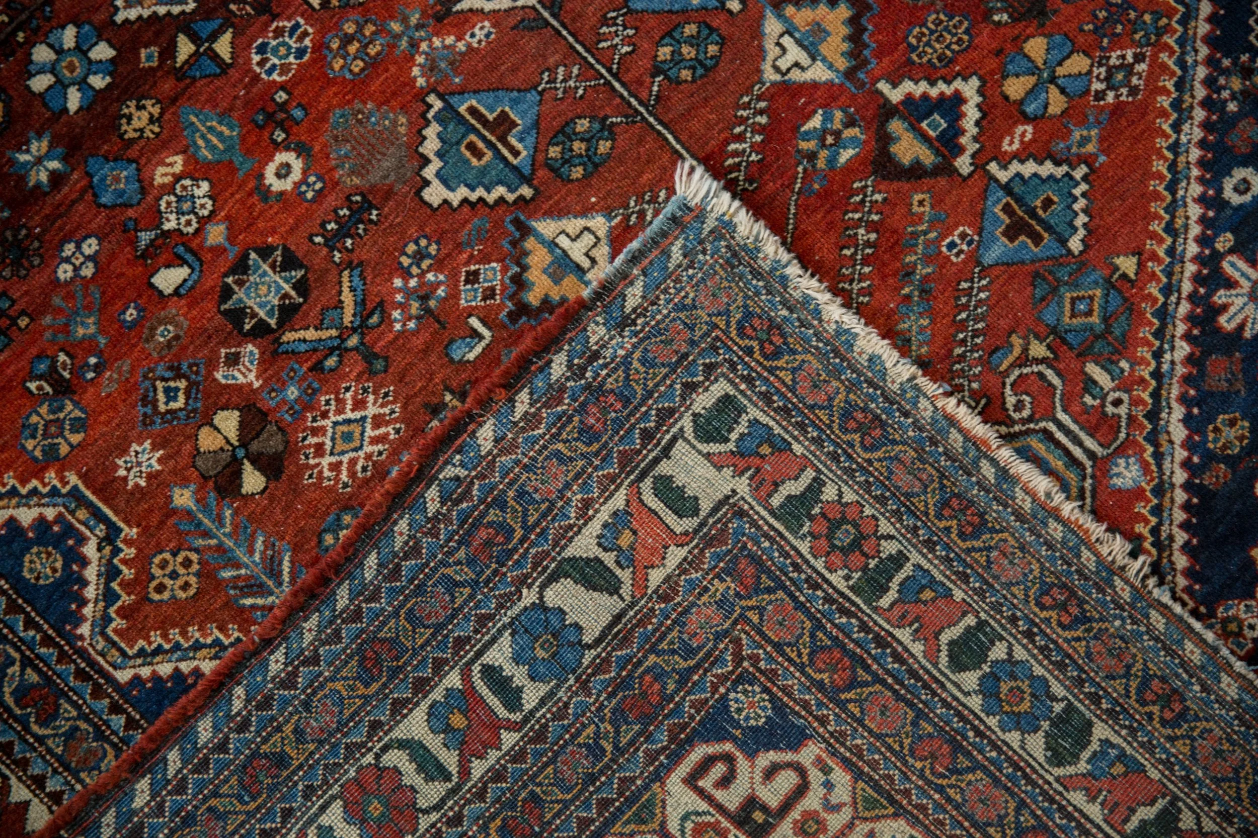 4.5x7 Vintage Fine Abadeh Rug - Image 11