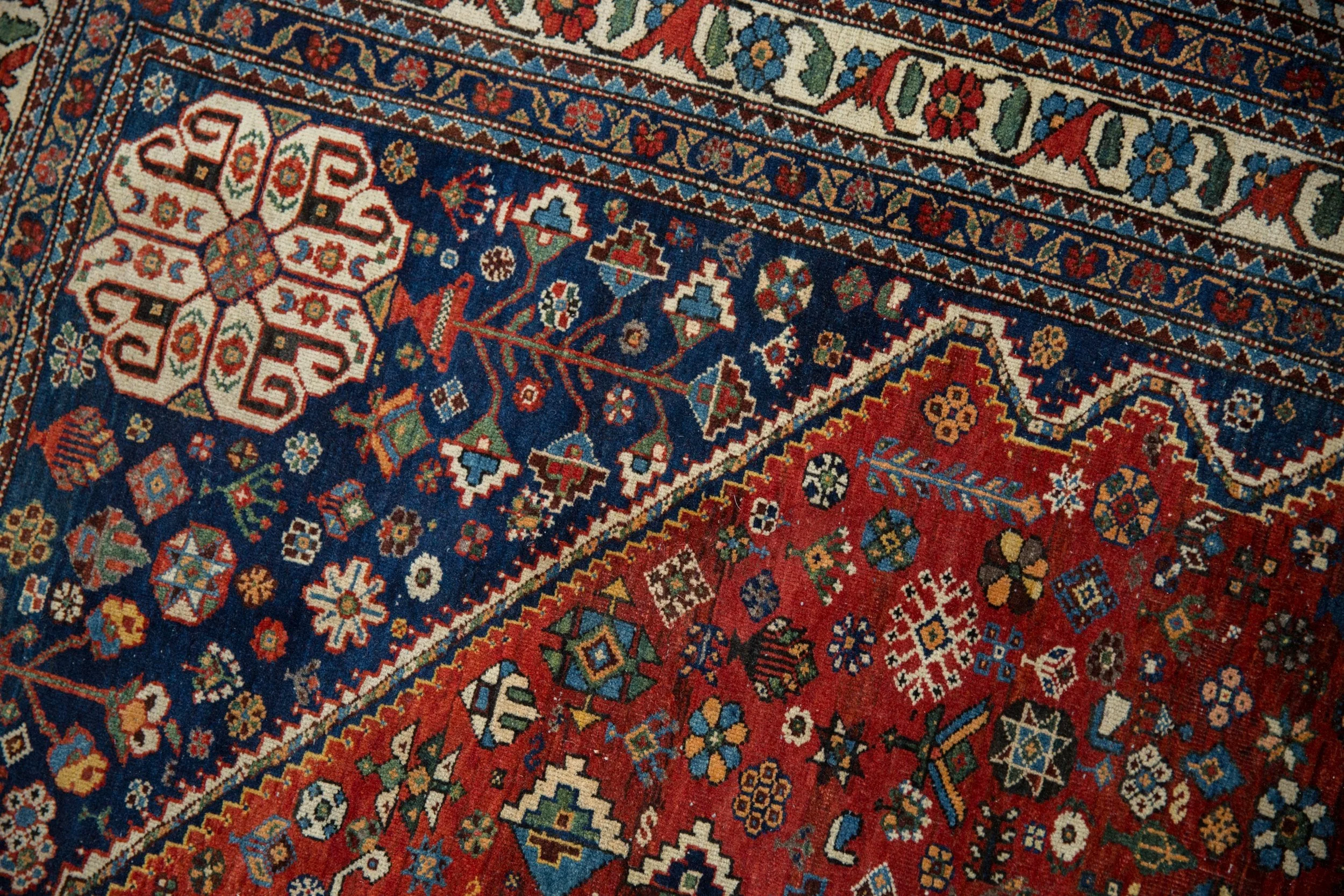 4.5x7 Vintage Fine Abadeh Rug - Image 12
