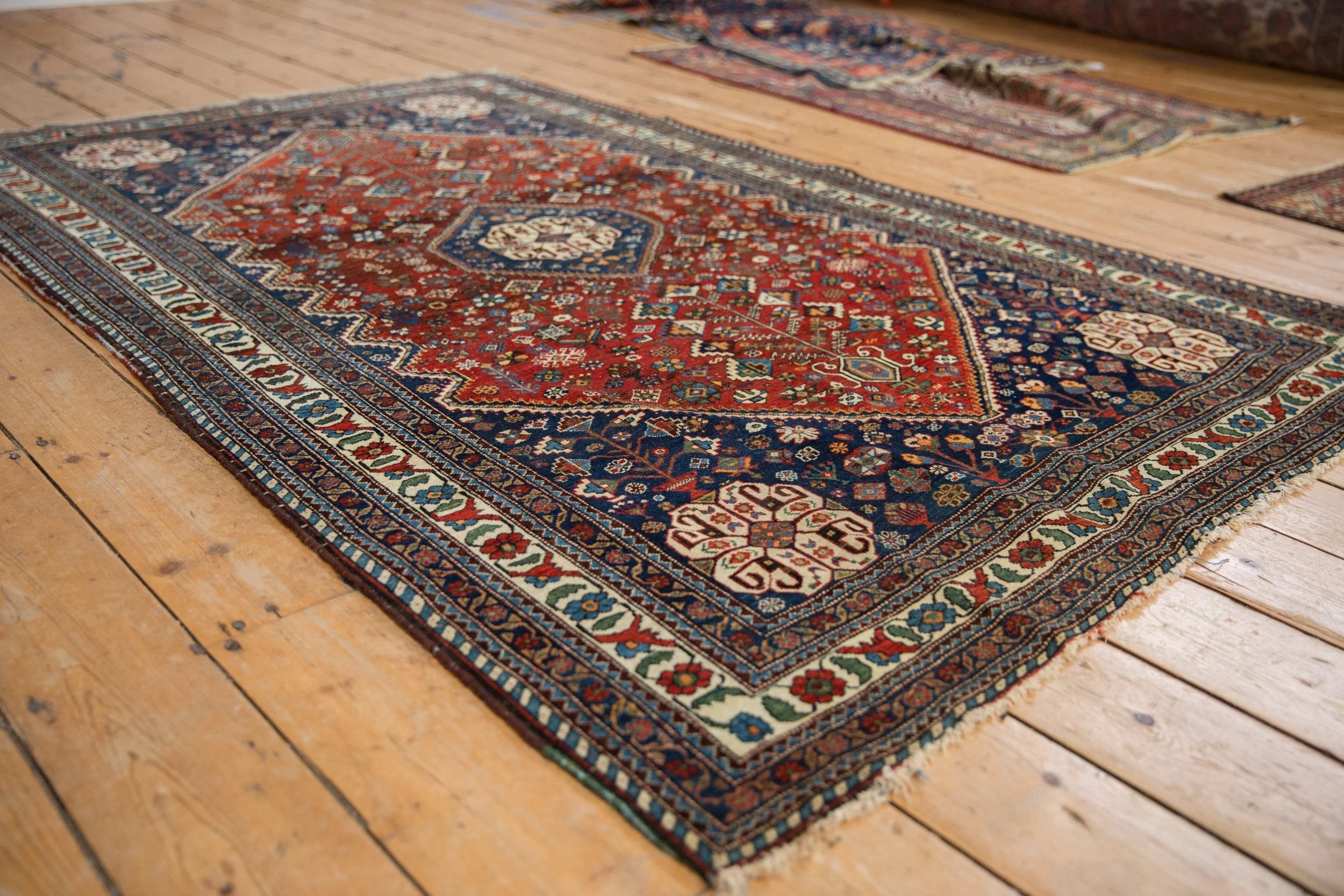 4.5x7 Vintage Fine Abadeh Rug - Image 3