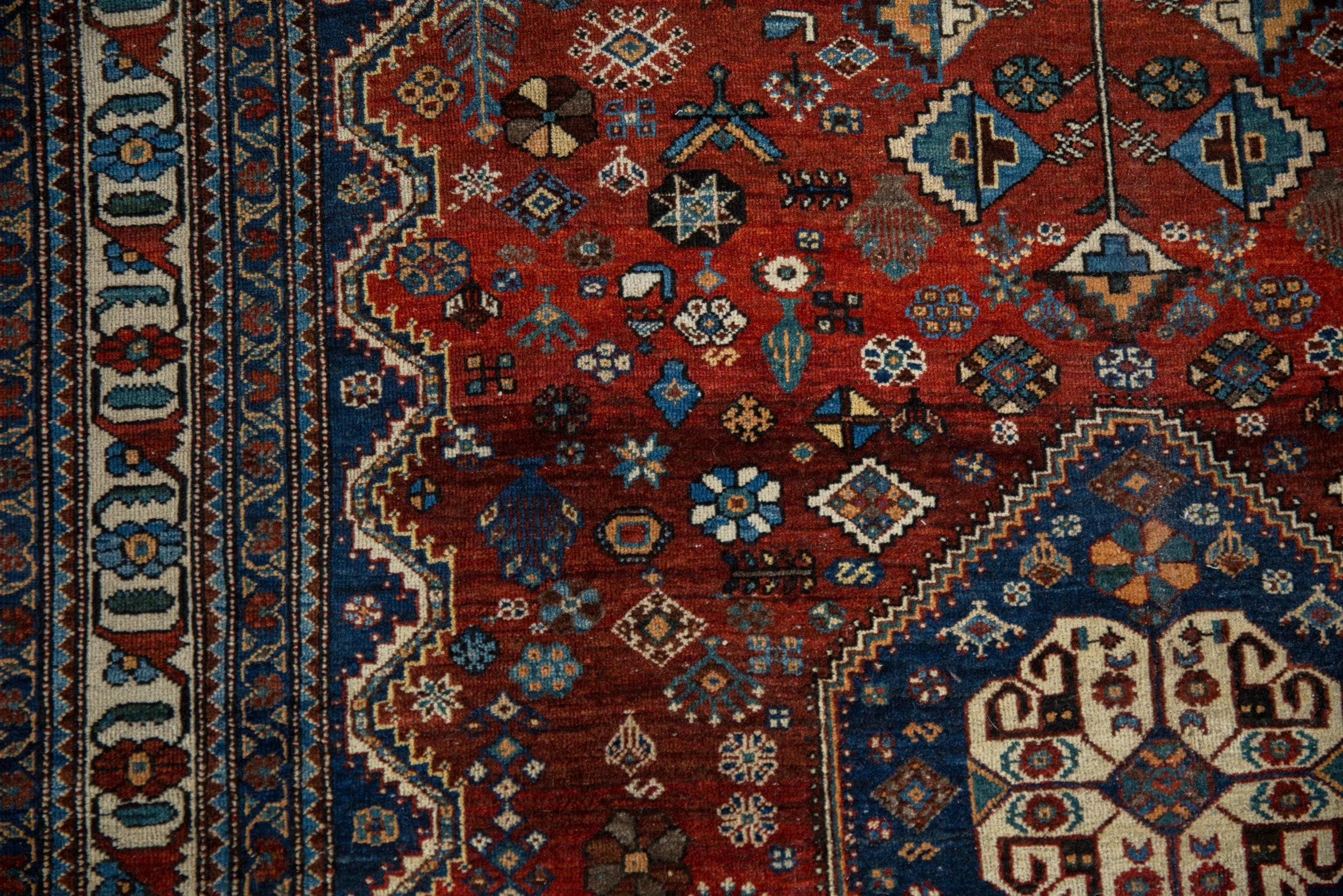 4.5x7 Vintage Fine Abadeh Rug - Image 5
