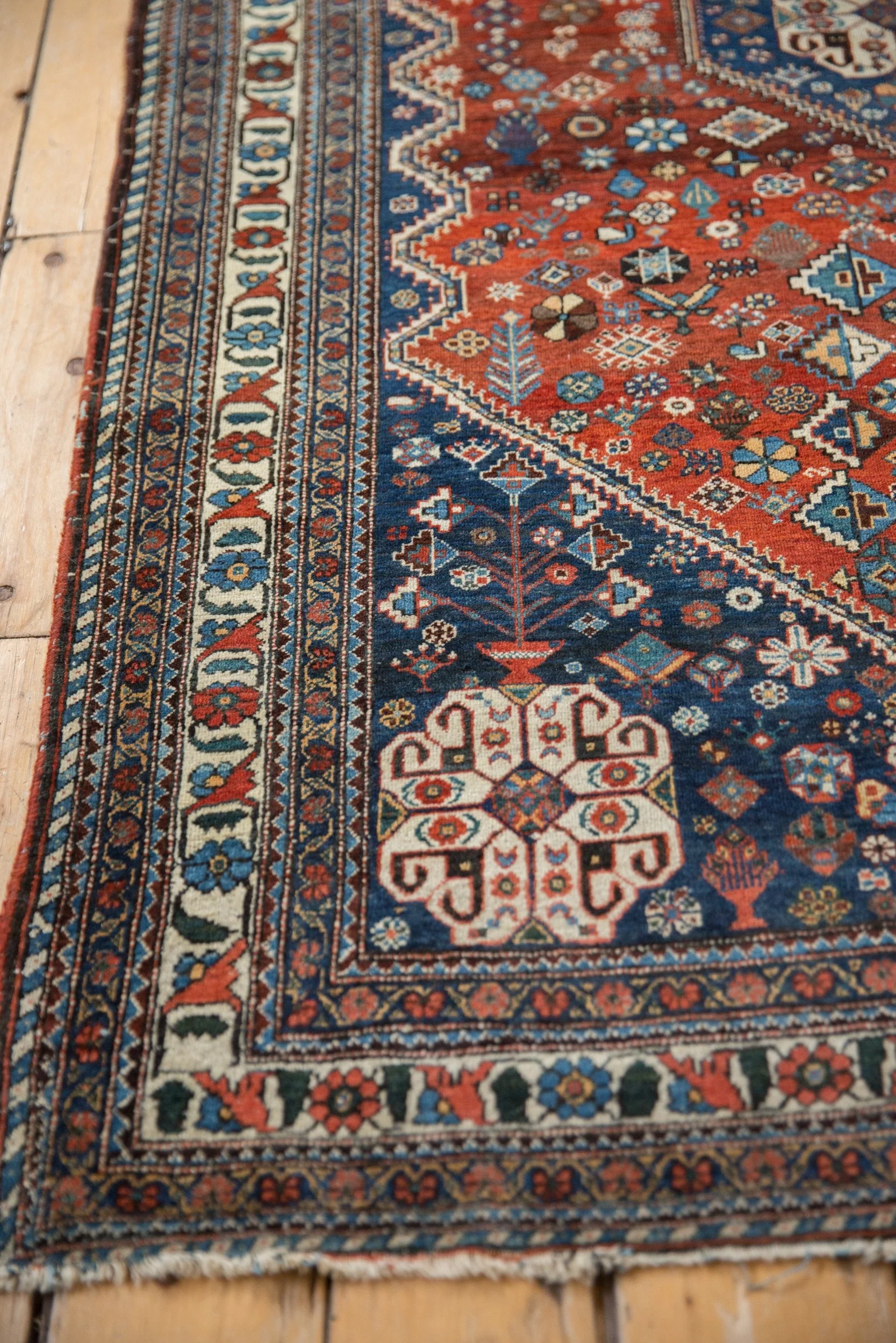 4.5x7 Vintage Fine Abadeh Rug - Image 7