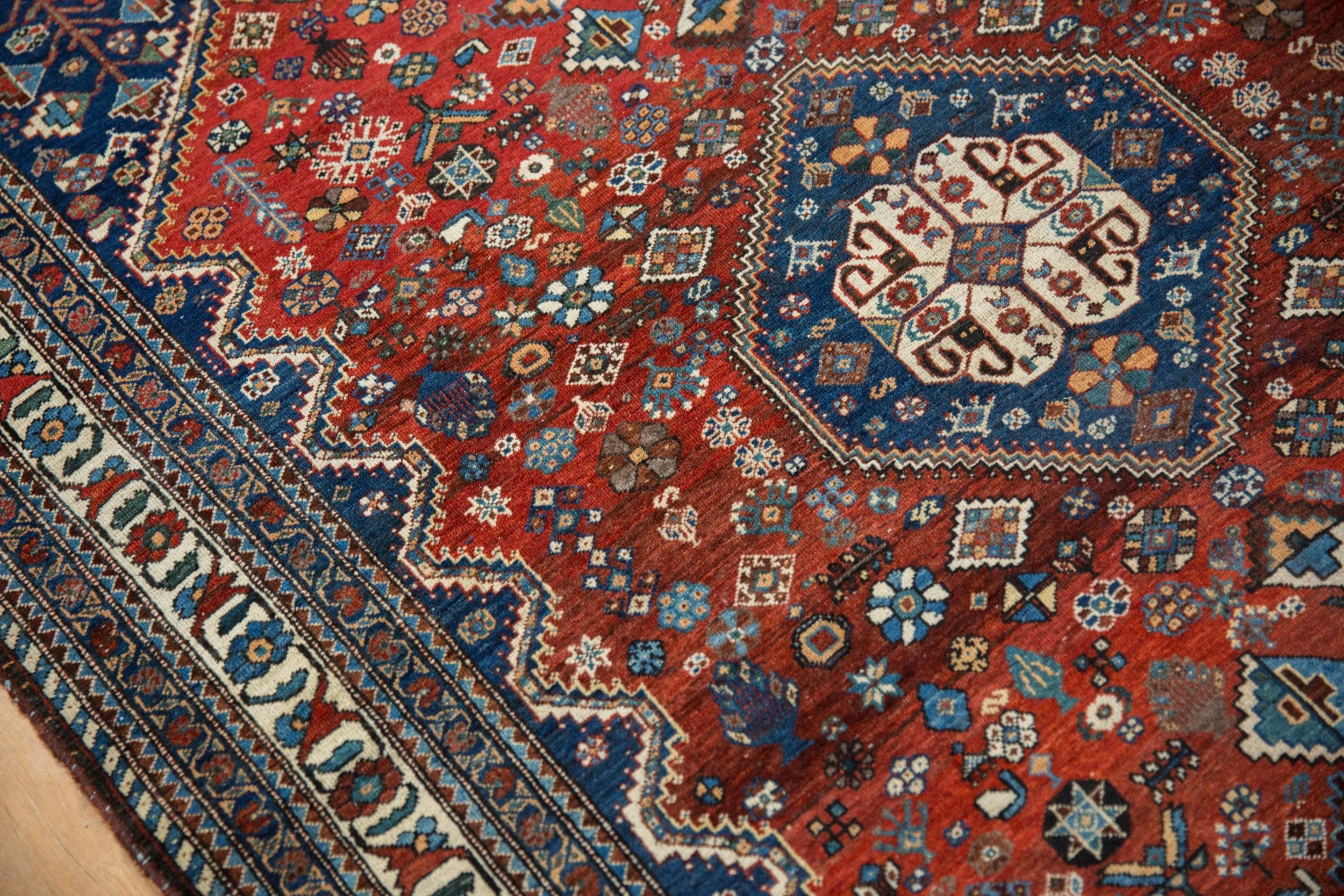 4.5x7 Vintage Fine Abadeh Rug - Image 8