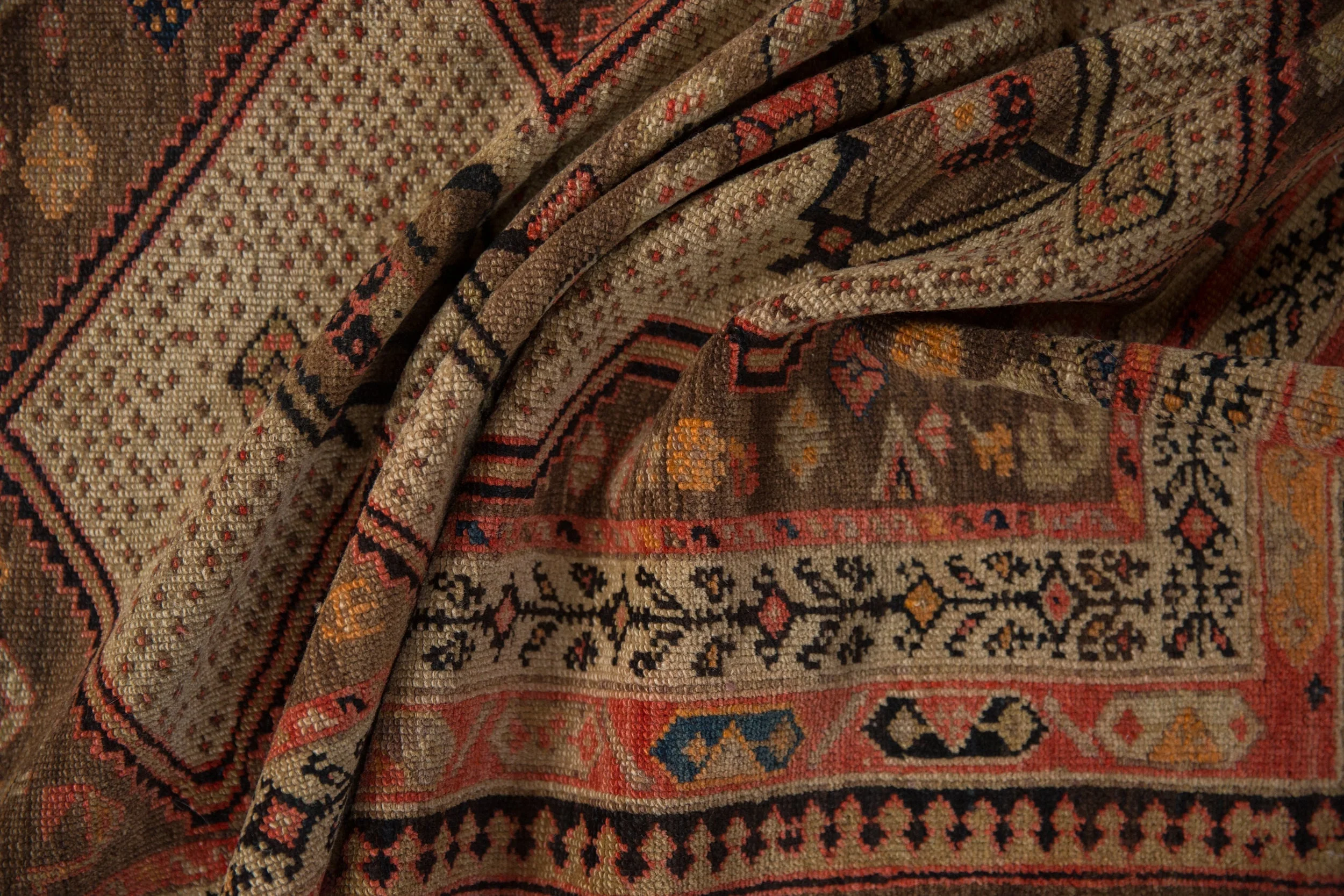 4.5x7 Vintage Fine Malayer Rug - Image 12