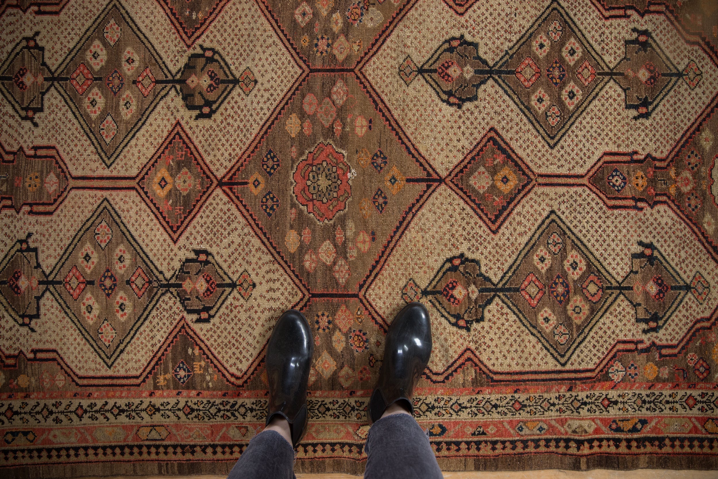 4.5x7 Vintage Fine Malayer Rug - Image 2