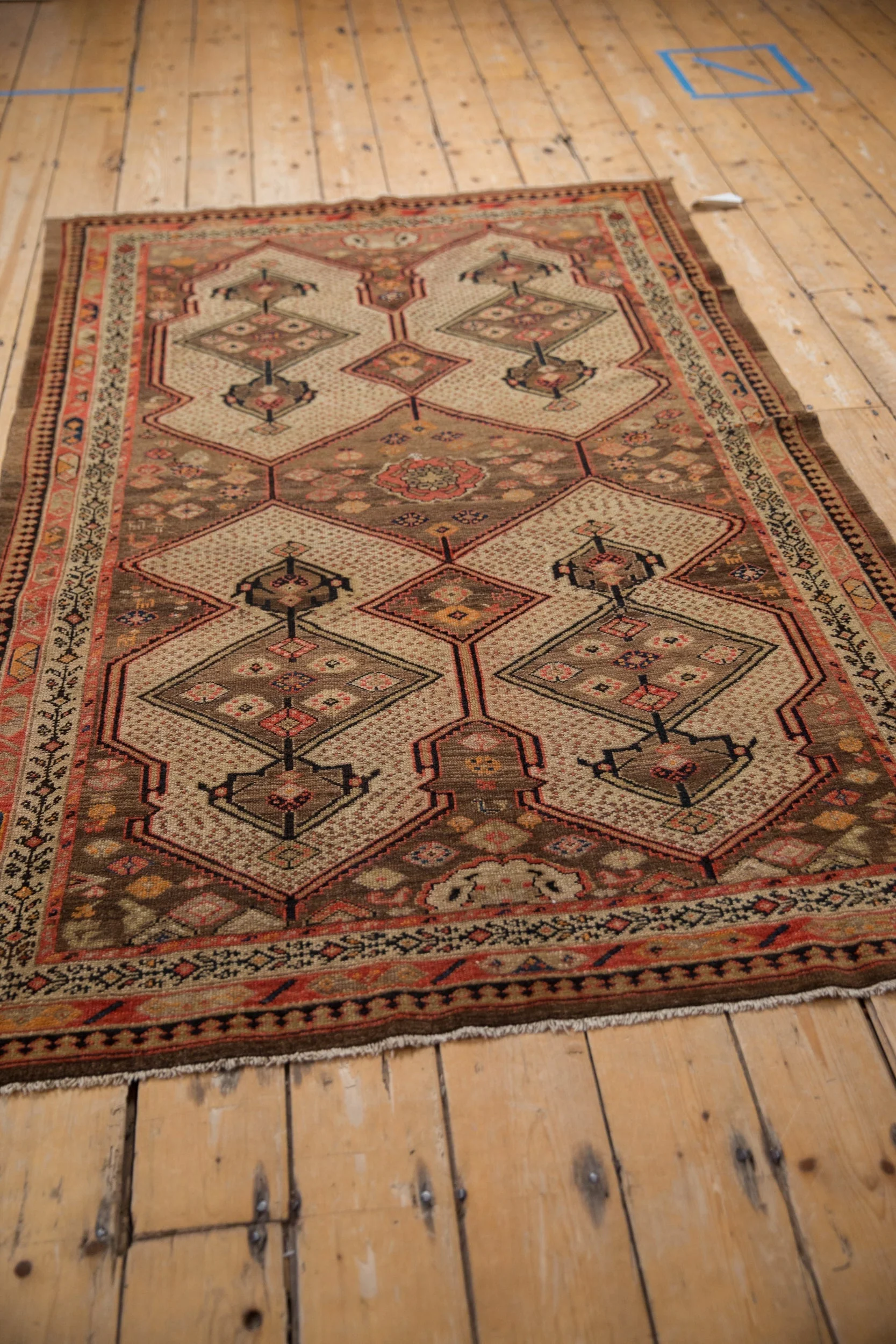 4.5x7 Vintage Fine Malayer Rug - Image 8