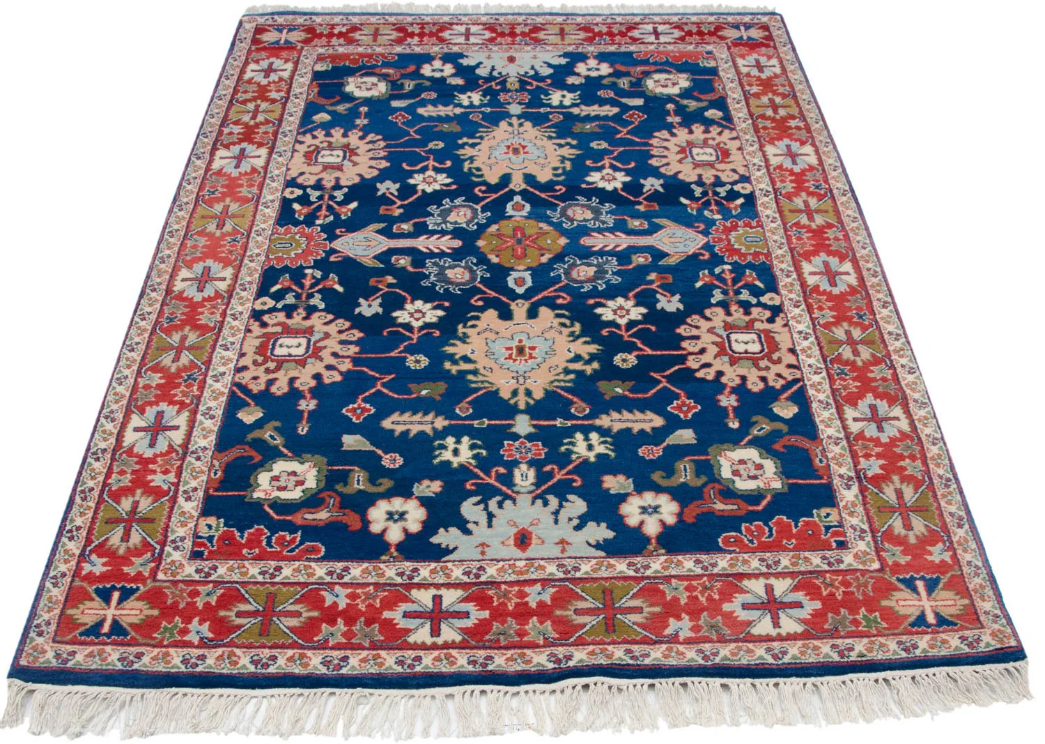4.5x7 Vintage Indian Bijar Design Rug - Image 2