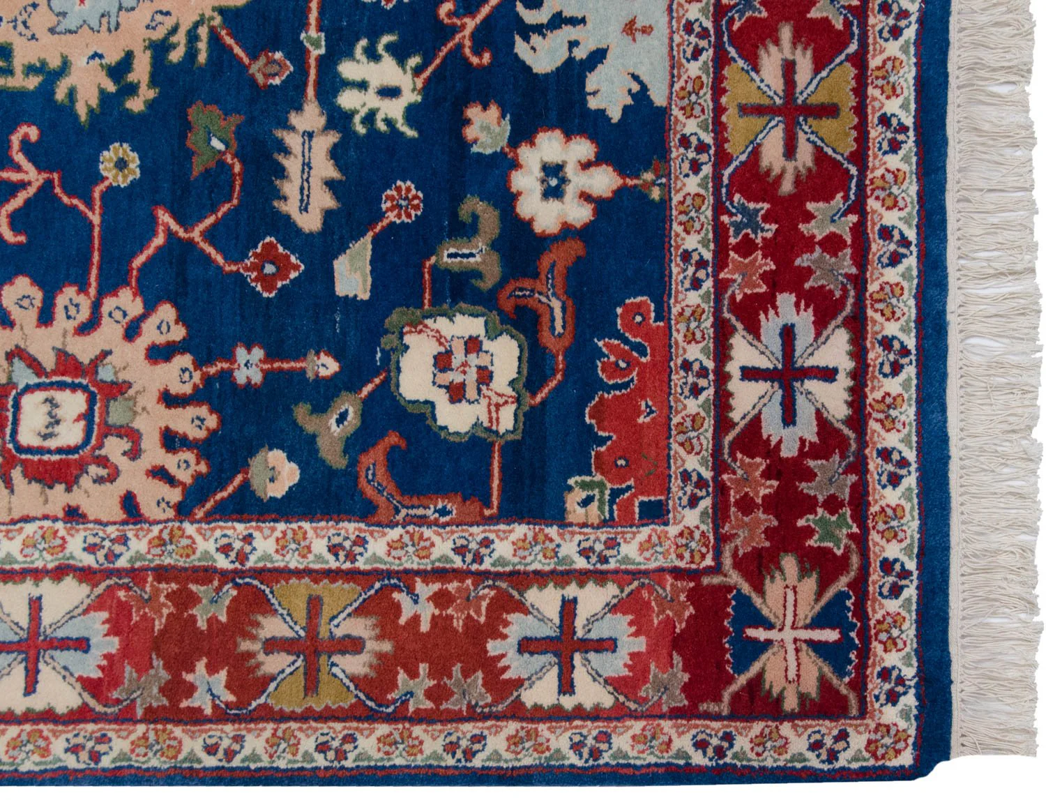 4.5x7 Vintage Indian Bijar Design Rug - Image 6