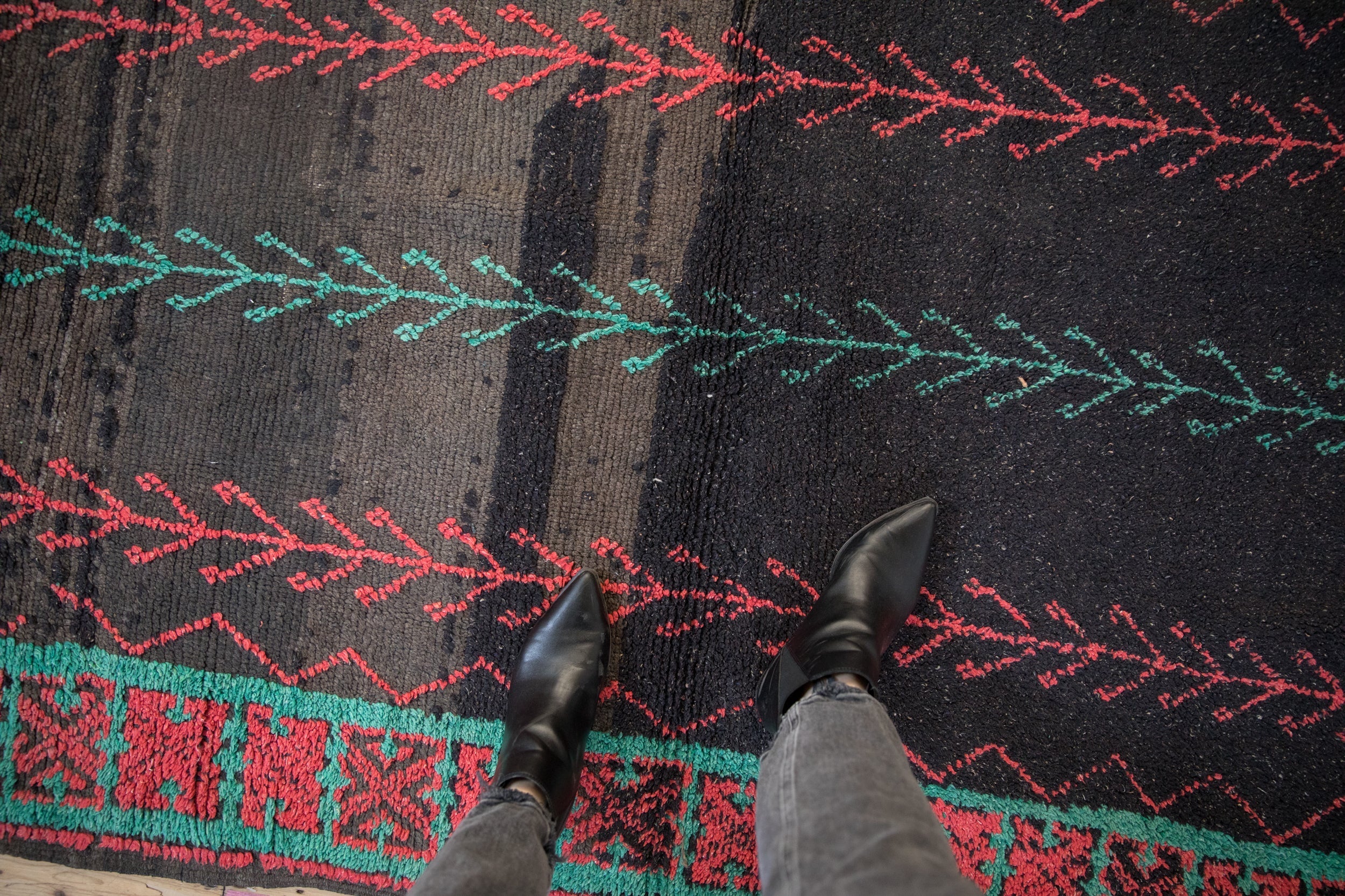 4.5x7 Vintage Moroccan Rug - Image 2