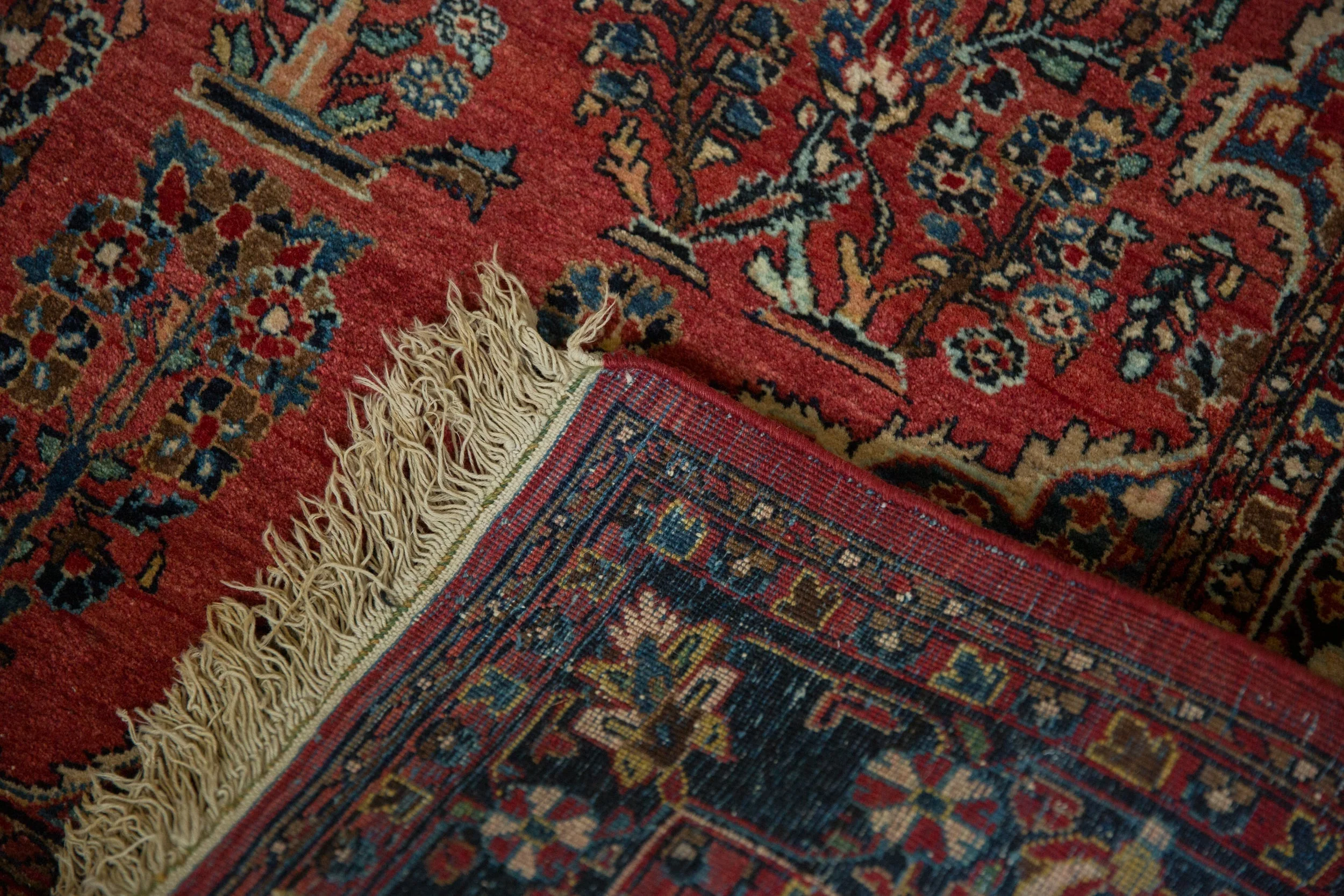 4.5x7 Vintage Sarouk Rug - Image 12