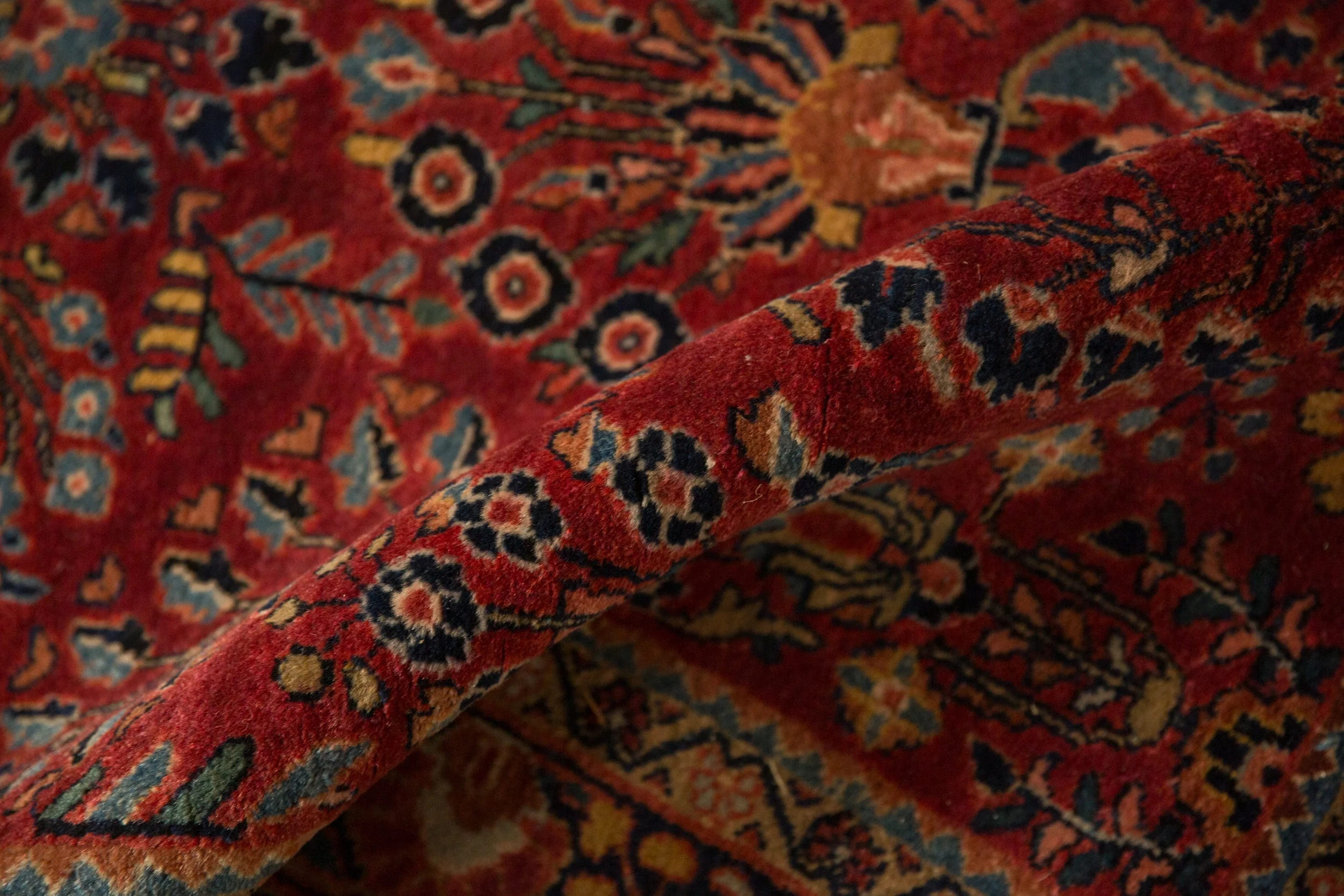 4.5x7 Vintage Sarouk Rug - Image 10