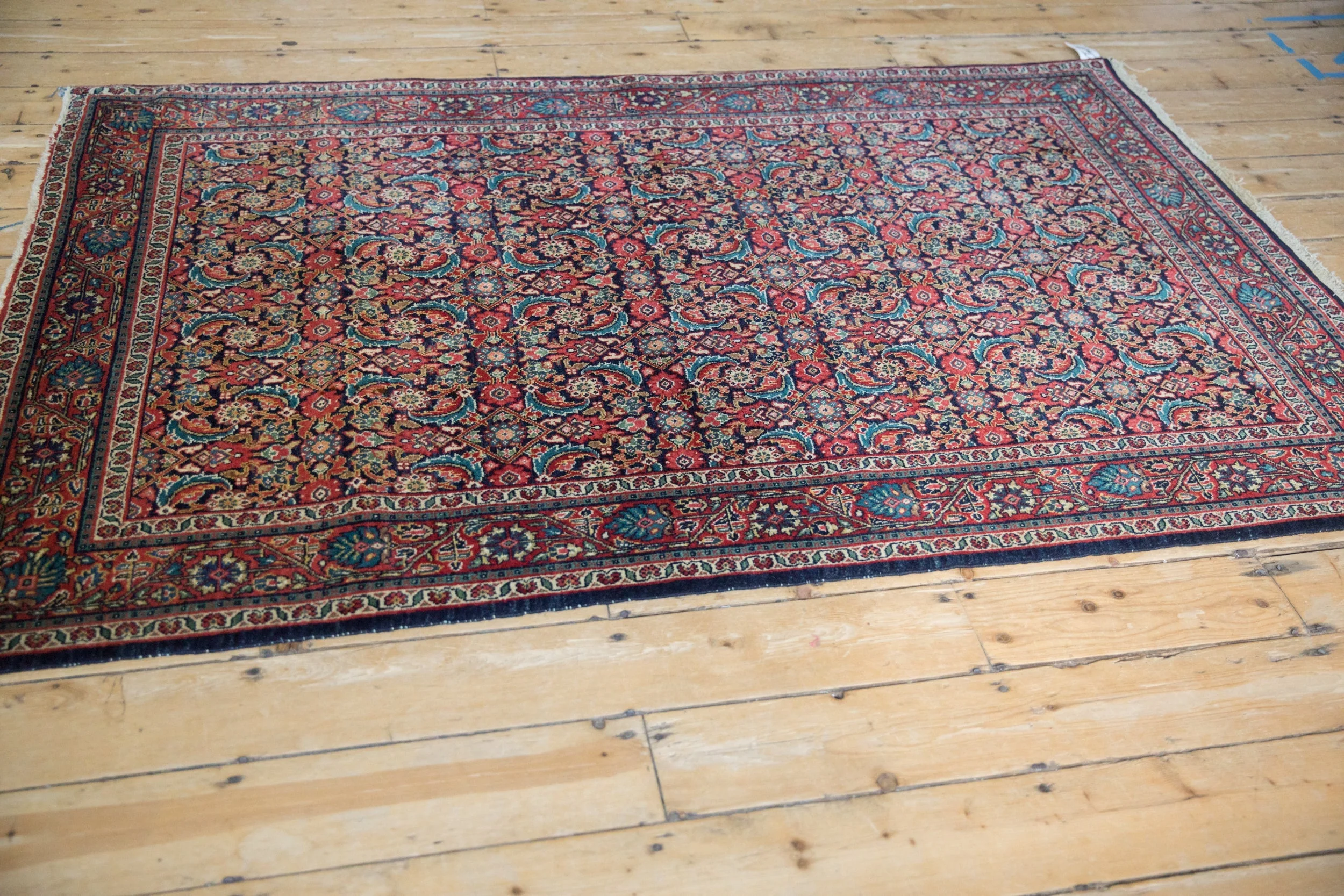 4.5x7 Vintage Sarouk Rug - Image 6