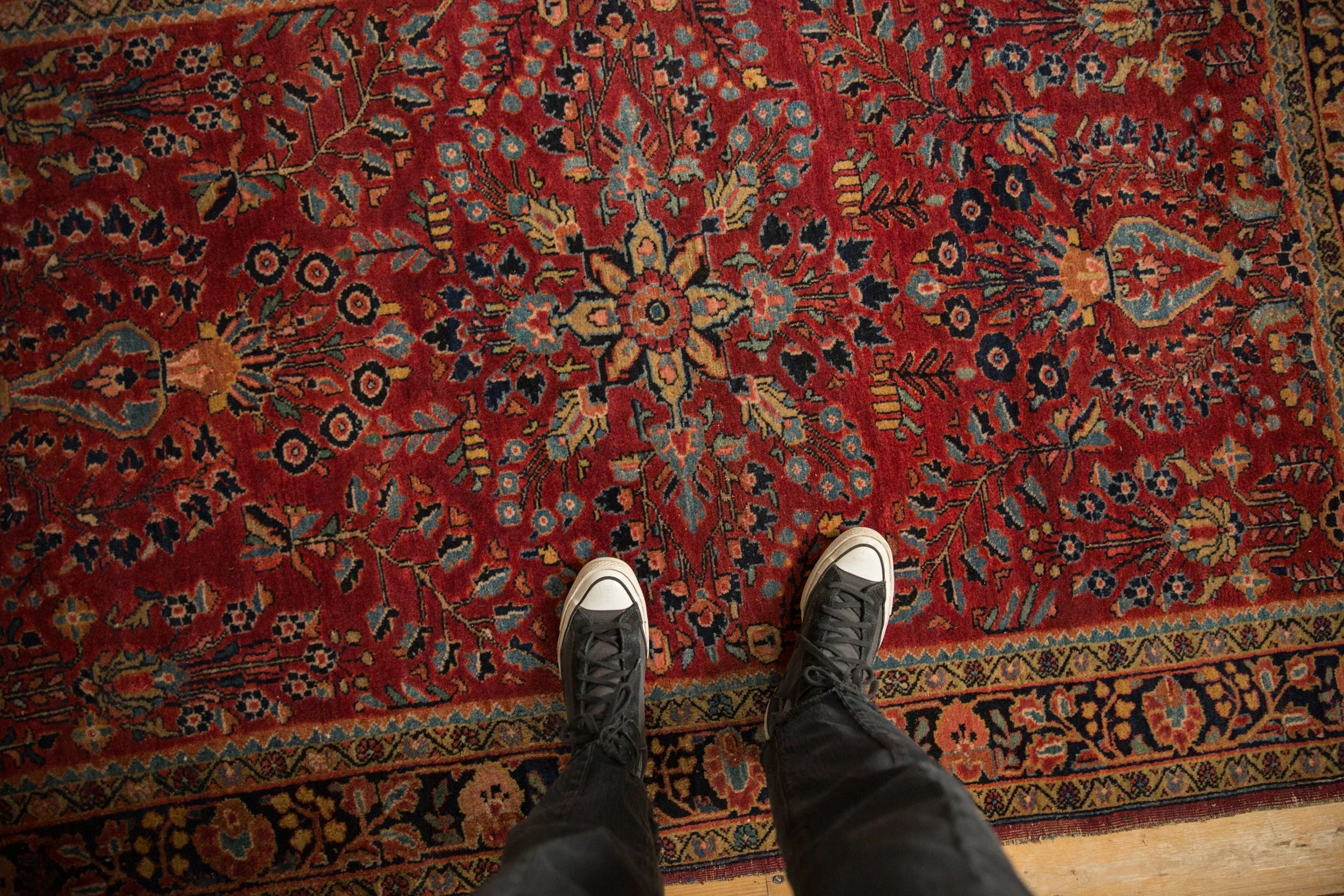 4.5x7 Vintage Sarouk Rug - Image 2