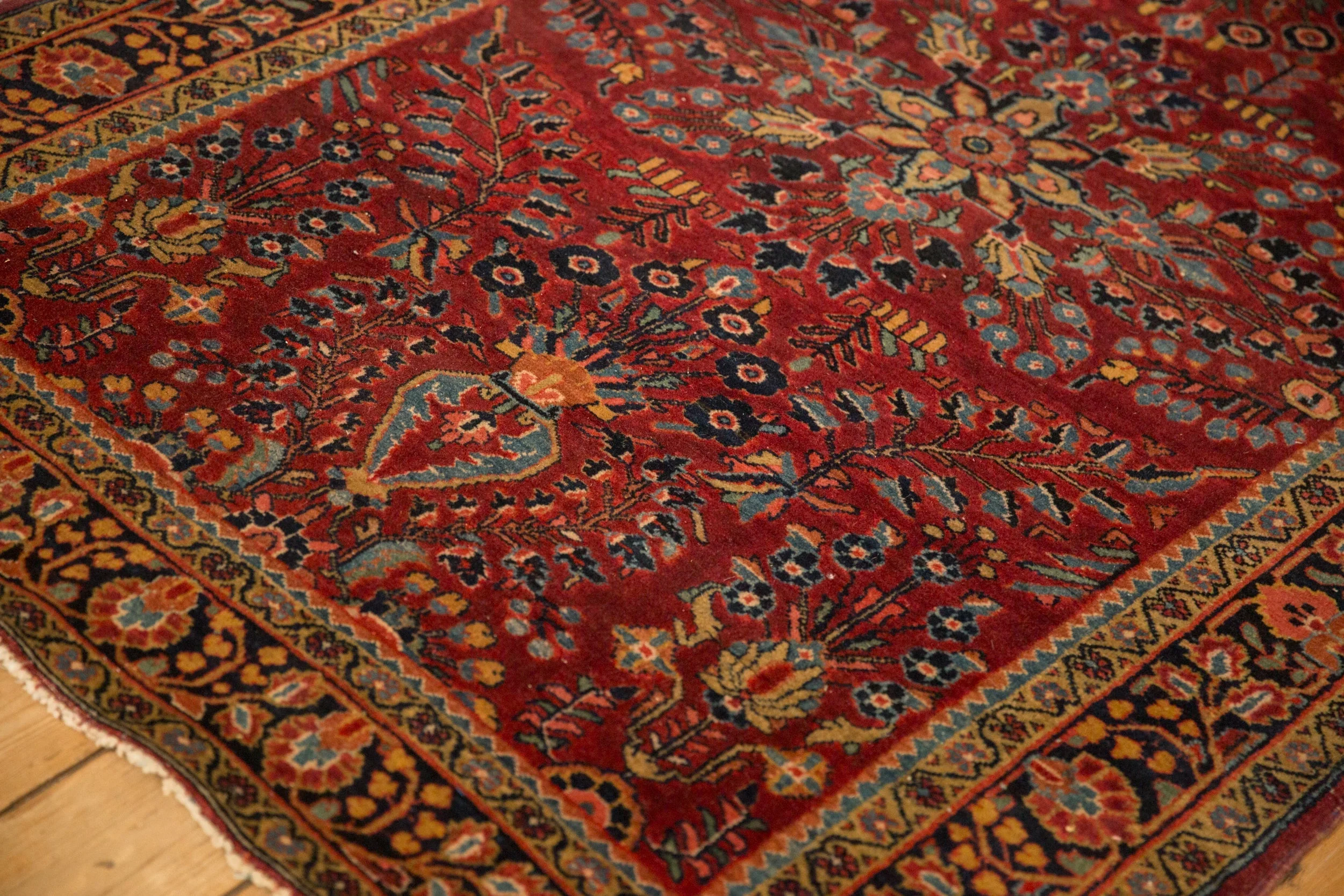 4.5x7 Vintage Sarouk Rug - Image 5