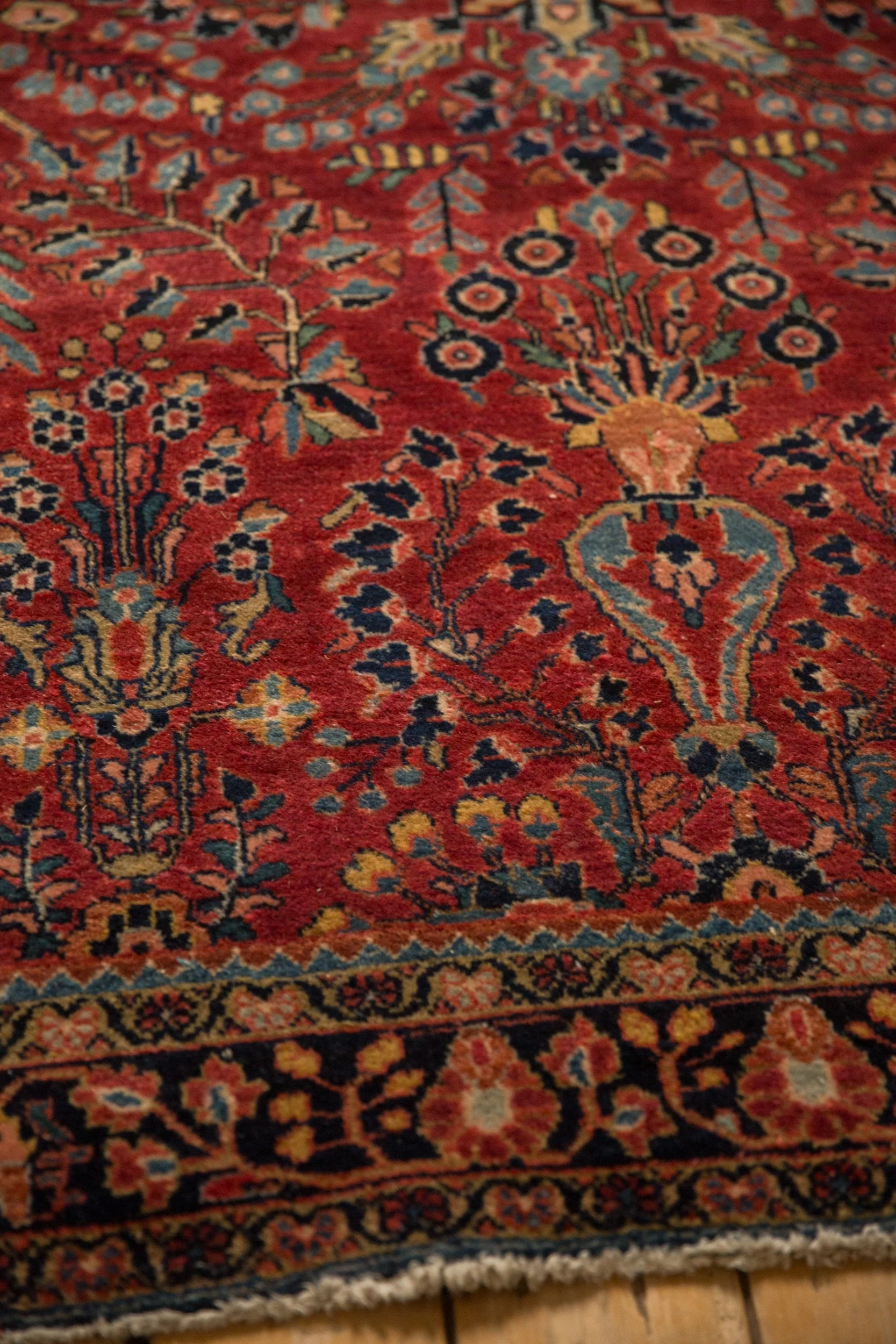 4.5x7 Vintage Sarouk Rug - Image 7